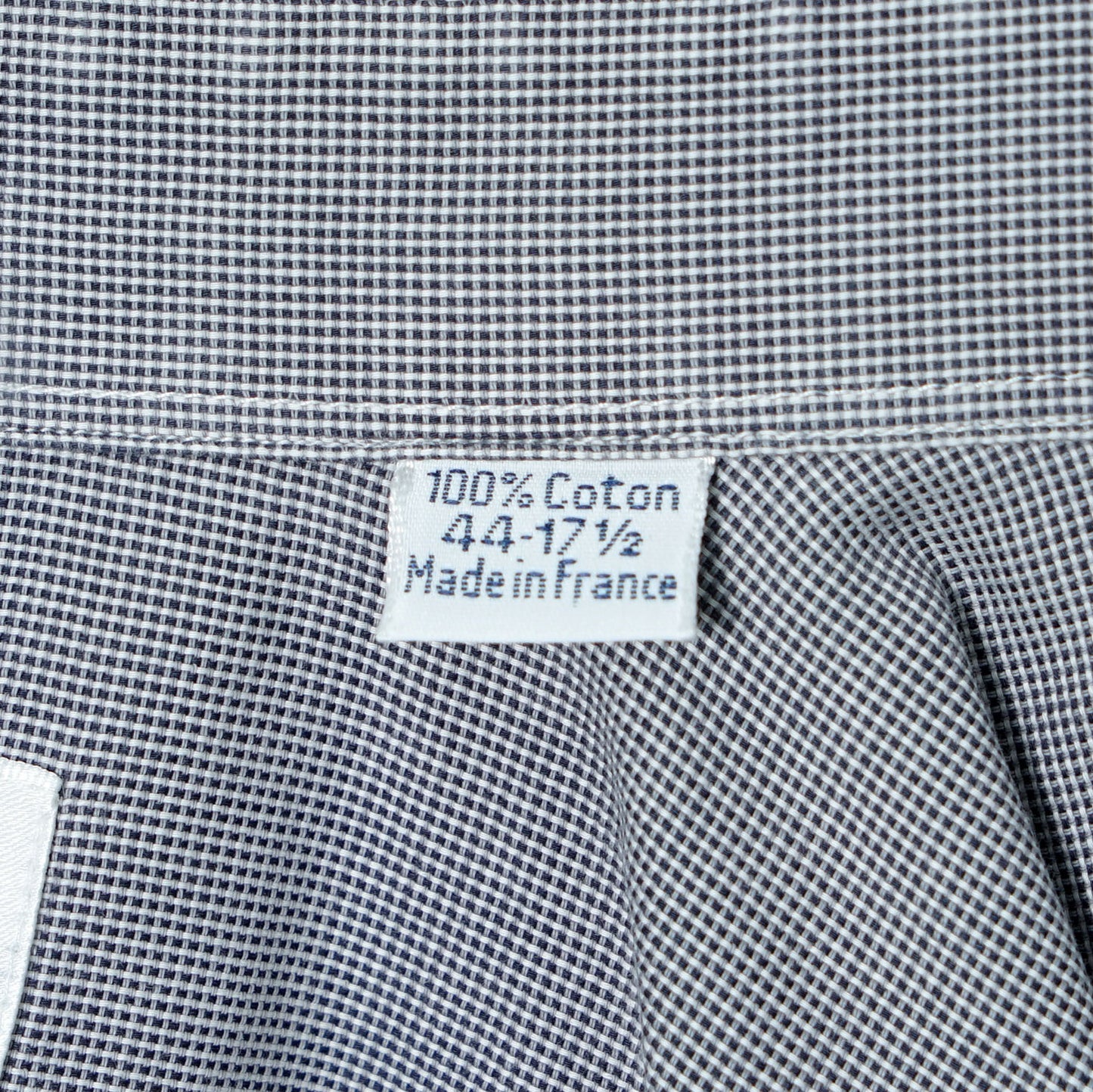 Burberrys of London Cotton Micro Check Shirt / Late '80s-Early '90s (Made in France)