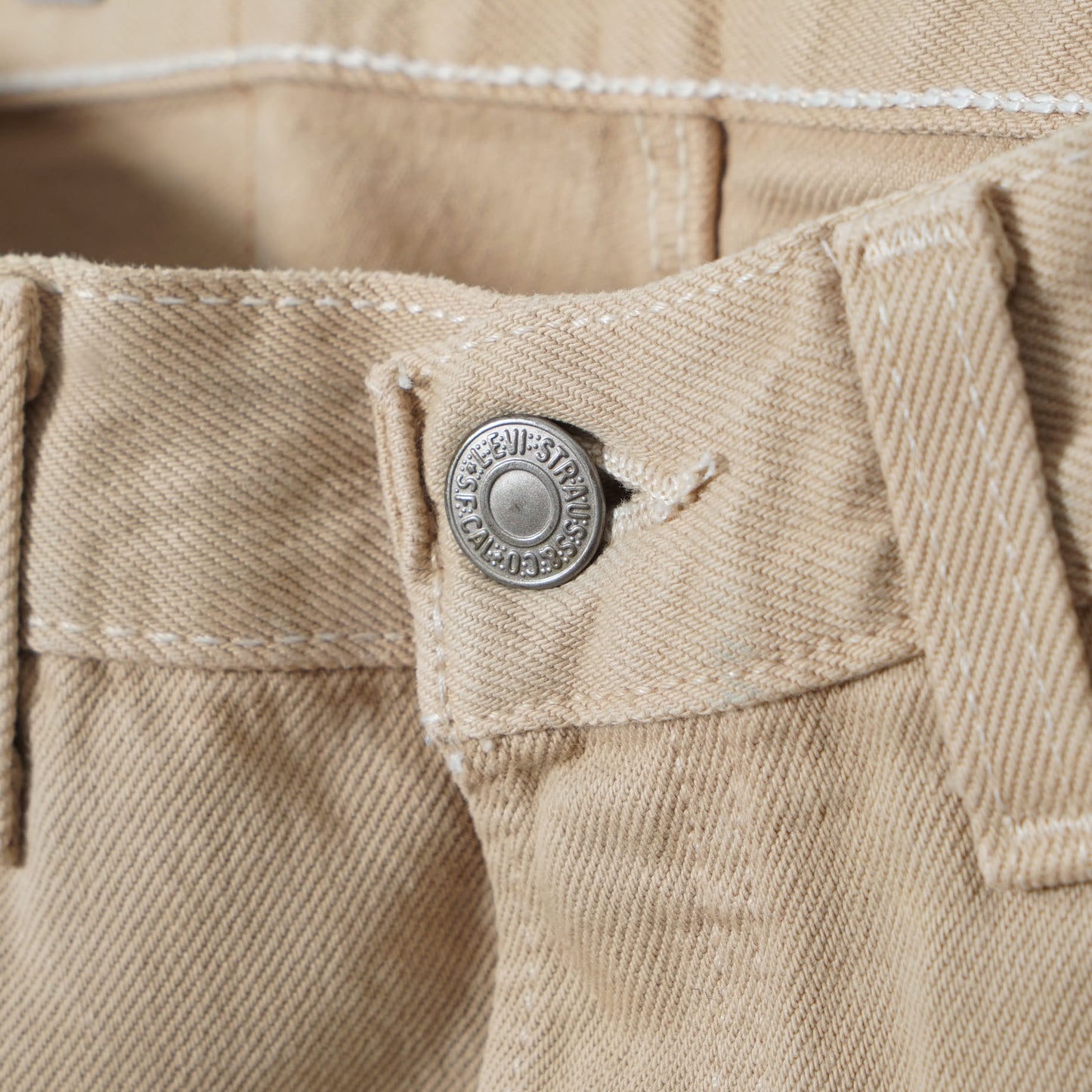 Levi’s 5 Pocket Beige Denim Pants / Late '90 (Made in USA)
