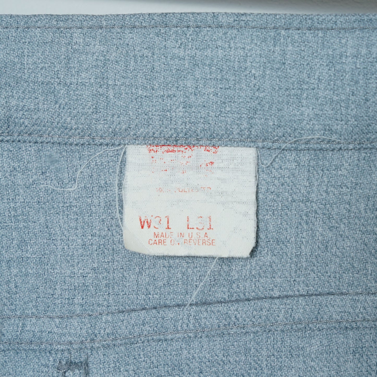Levi's Heather Blue Straight Pants / Late ’80s-Early '90 (Made in USA)