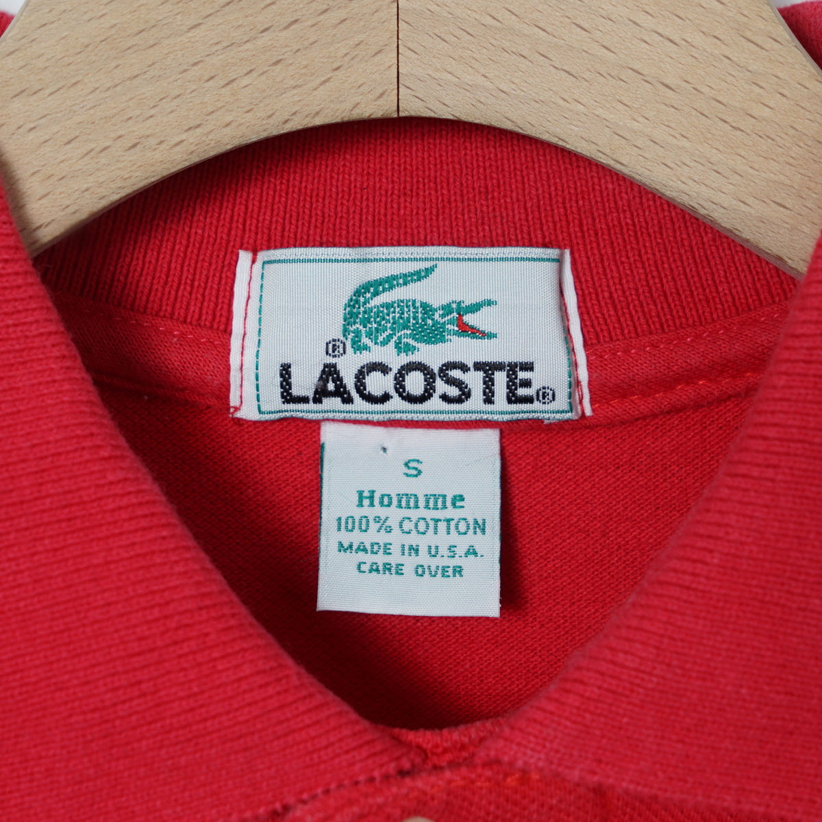 Lacoste Cotton Pique Polo Shirt / Late '80s-Early '90s (Made in USA)
