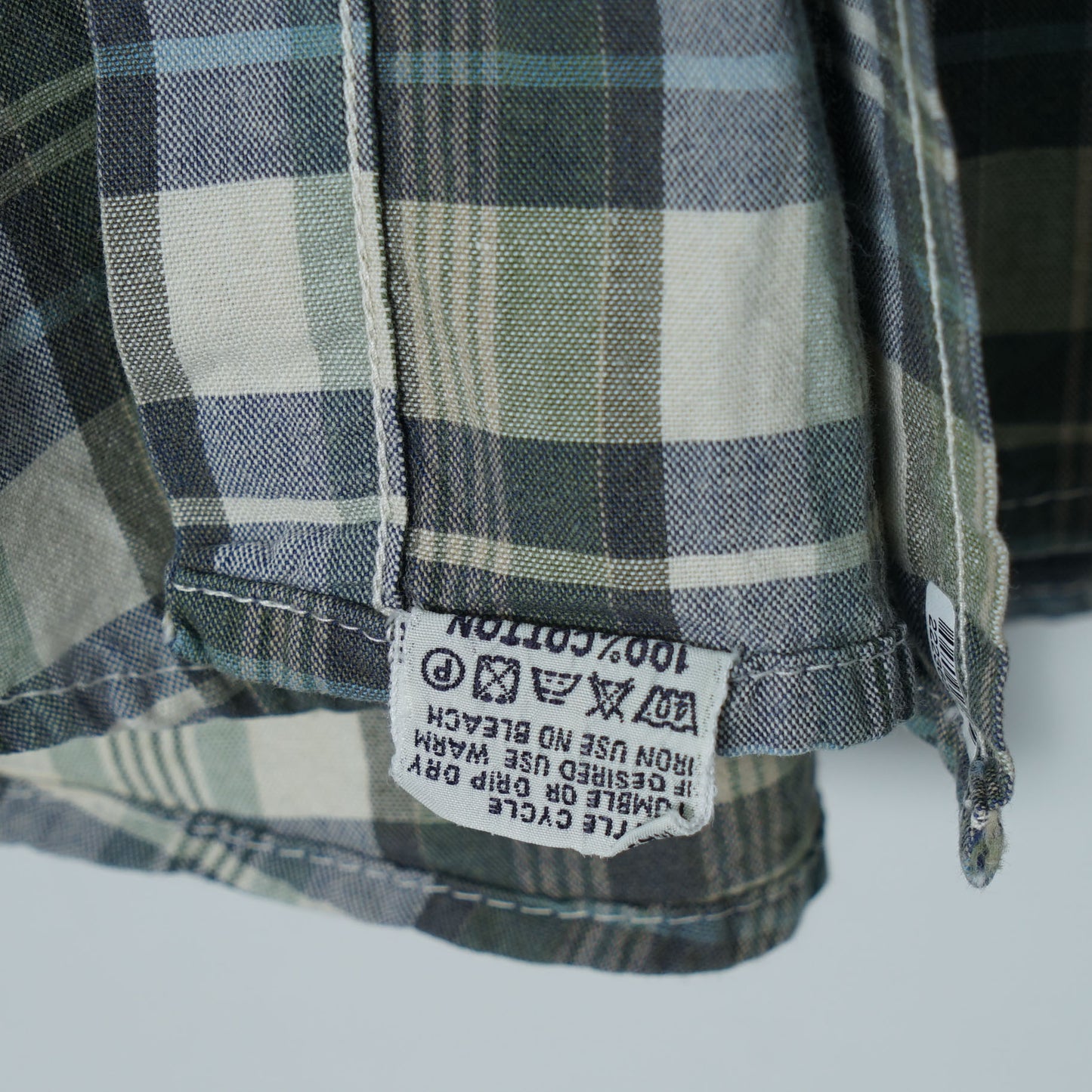 Valentino Jeans Cotton Check Shirt / Early '90s-Mid '90s (Made in Italy)