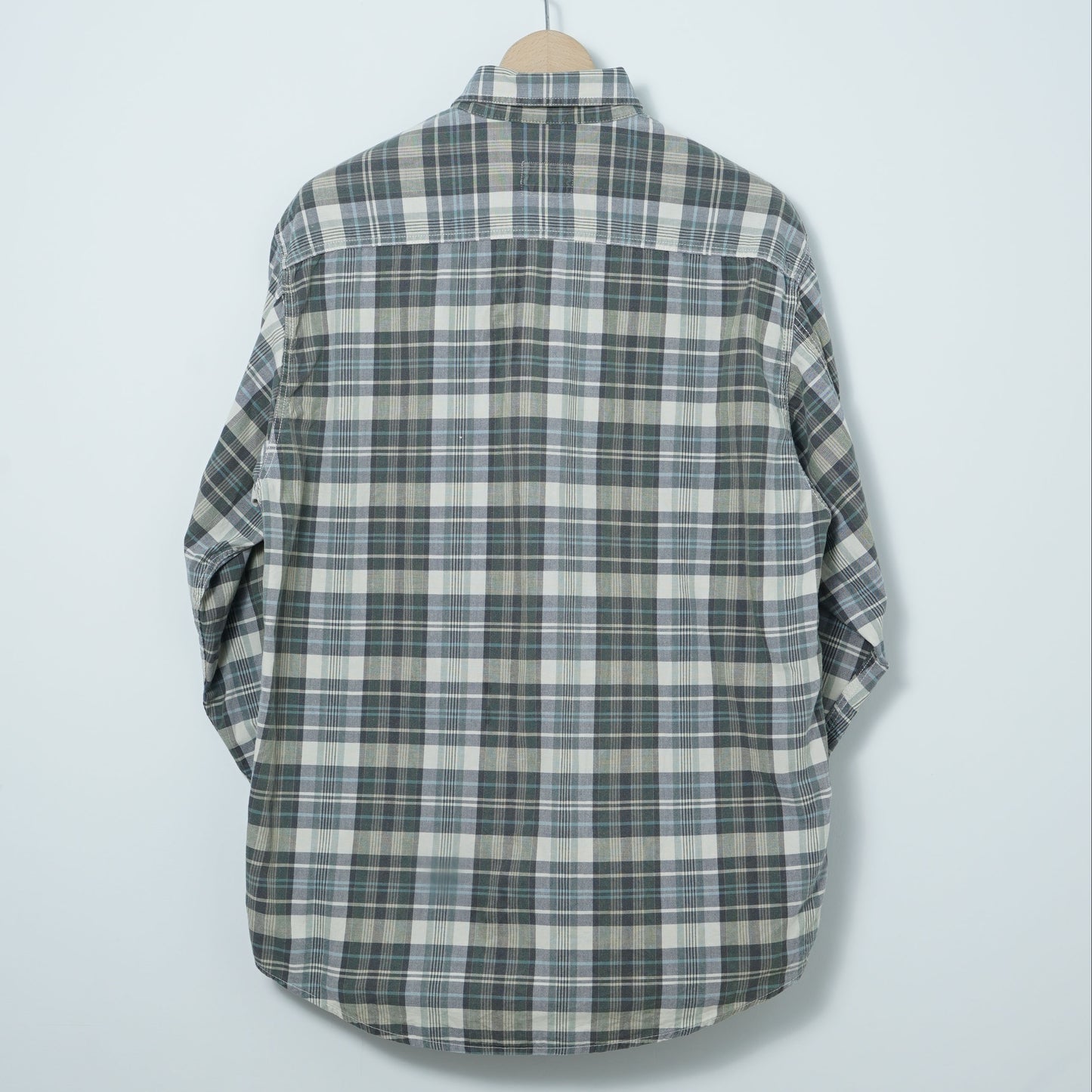 Valentino Jeans Cotton Check Shirt / Early '90s-Mid '90s (Made in Italy)