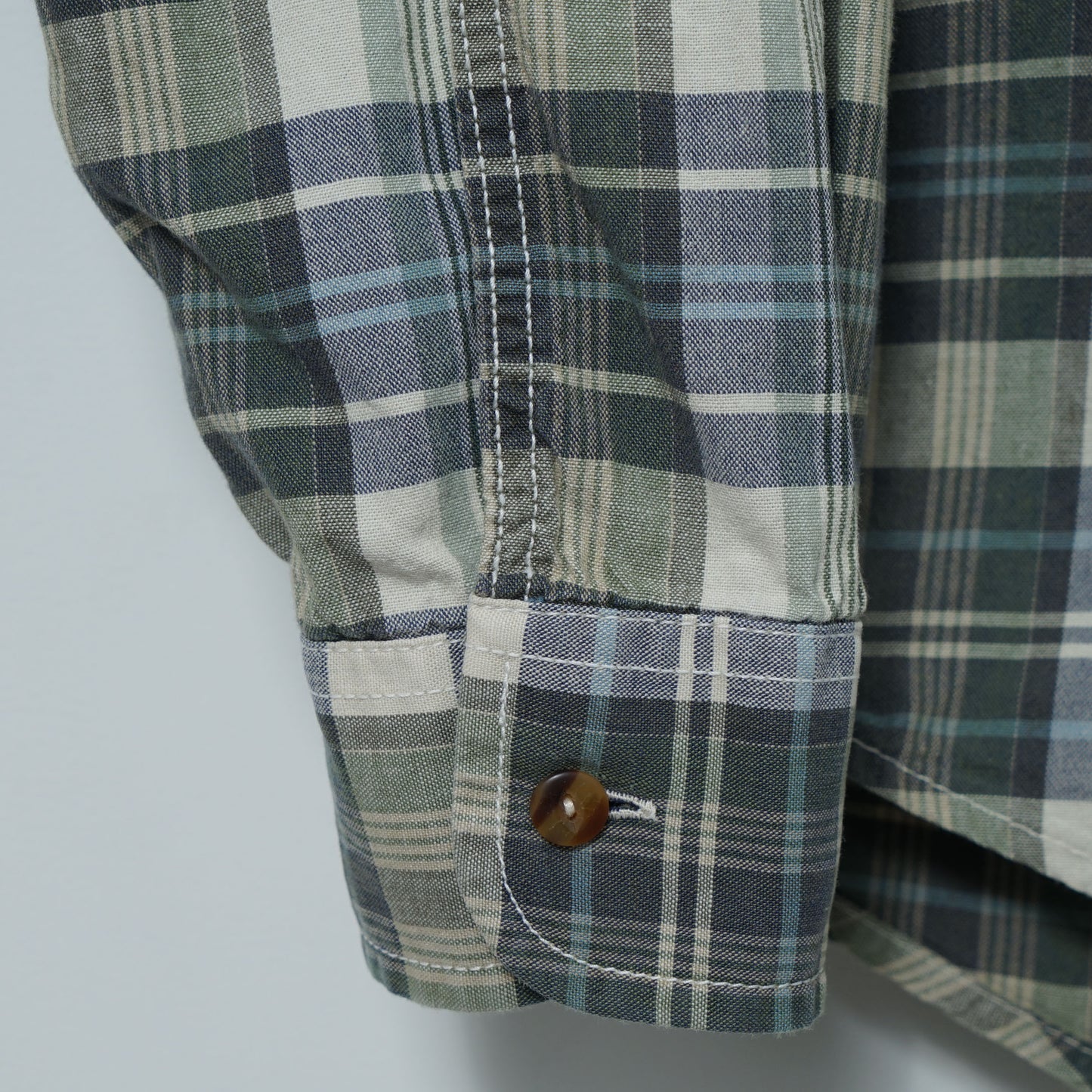 Valentino Jeans Cotton Check Shirt / Early '90s-Mid '90s (Made in Italy)