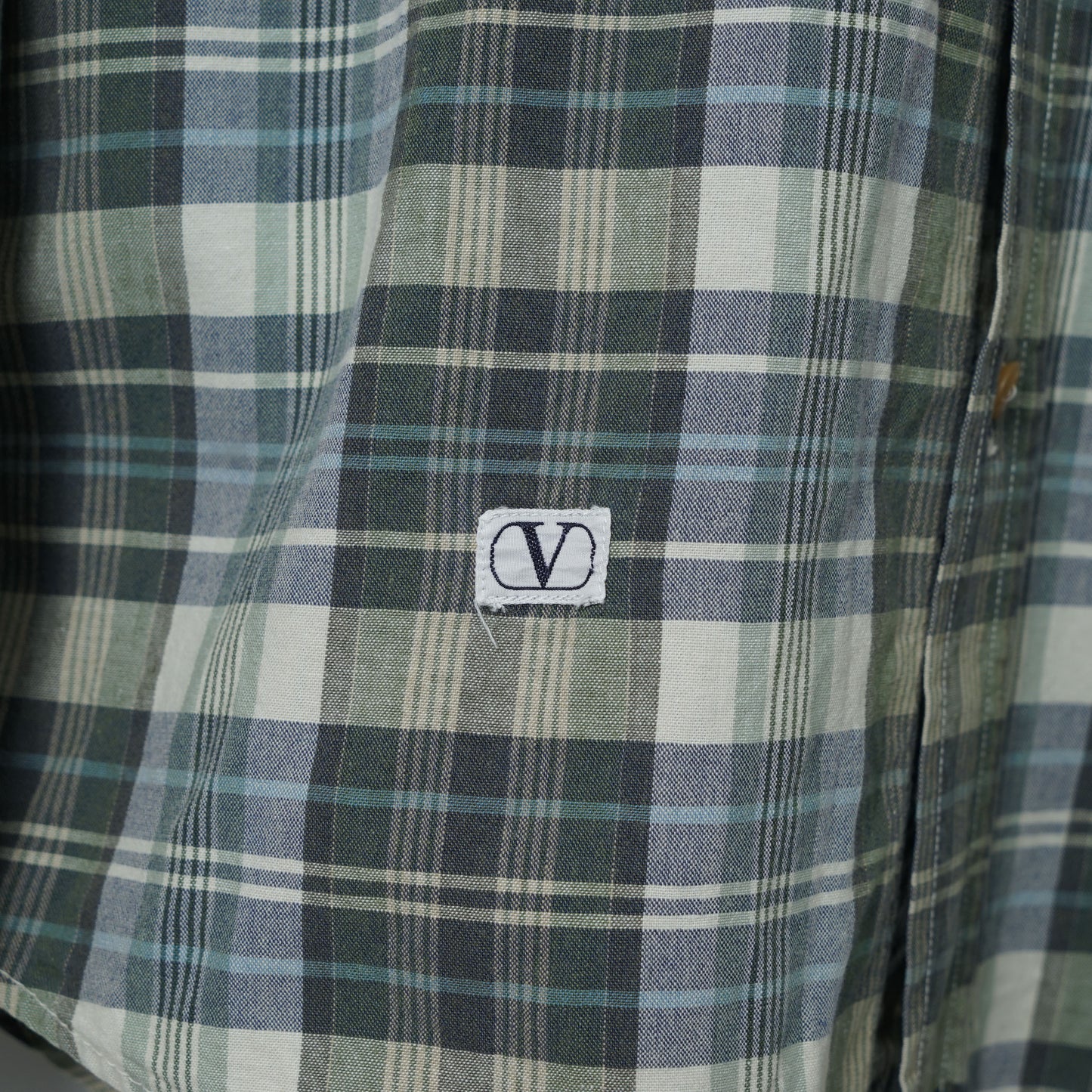 Valentino Jeans Cotton Check Shirt / Early '90s-Mid '90s (Made in Italy)