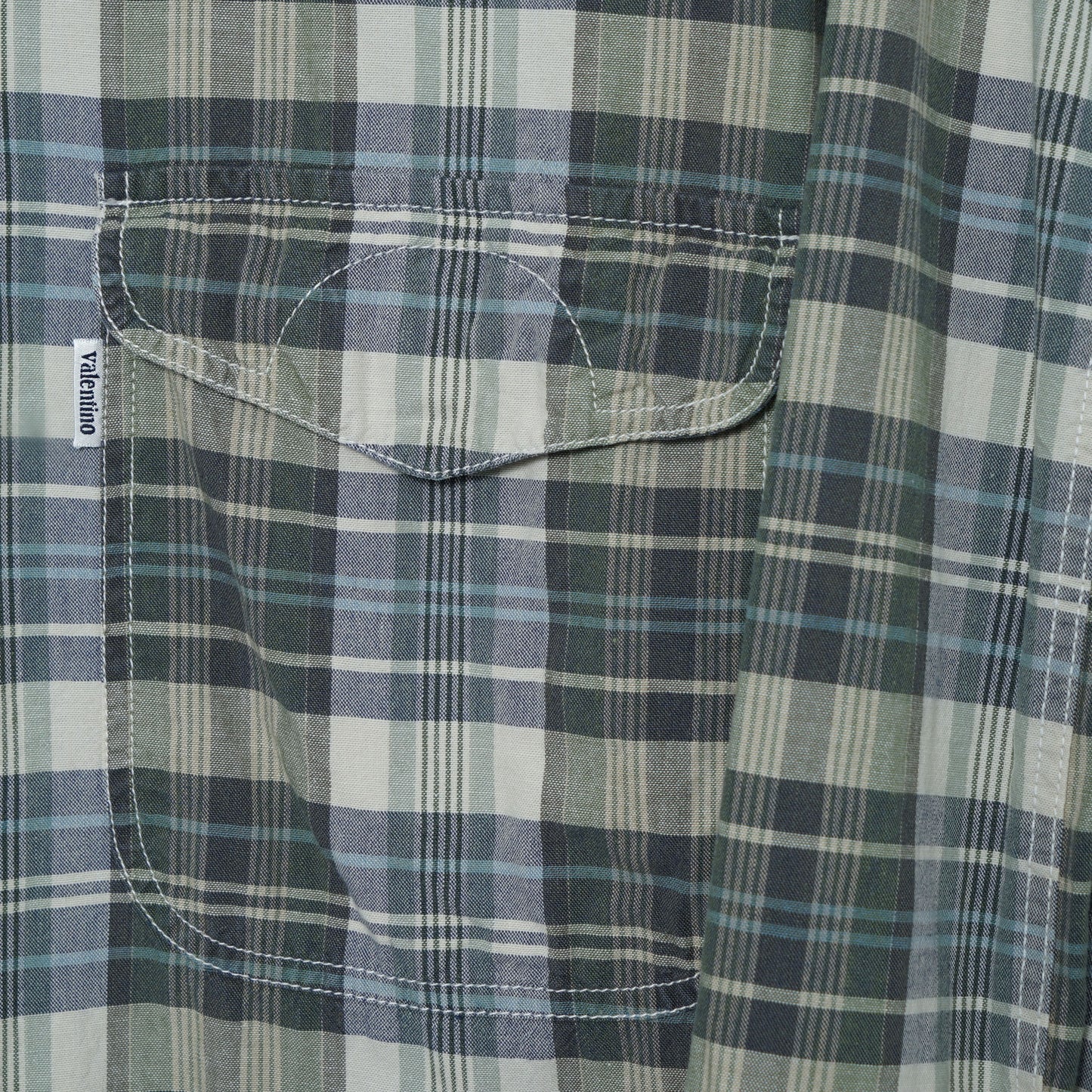 Valentino Jeans Cotton Check Shirt / Early '90s-Mid '90s (Made in Italy)