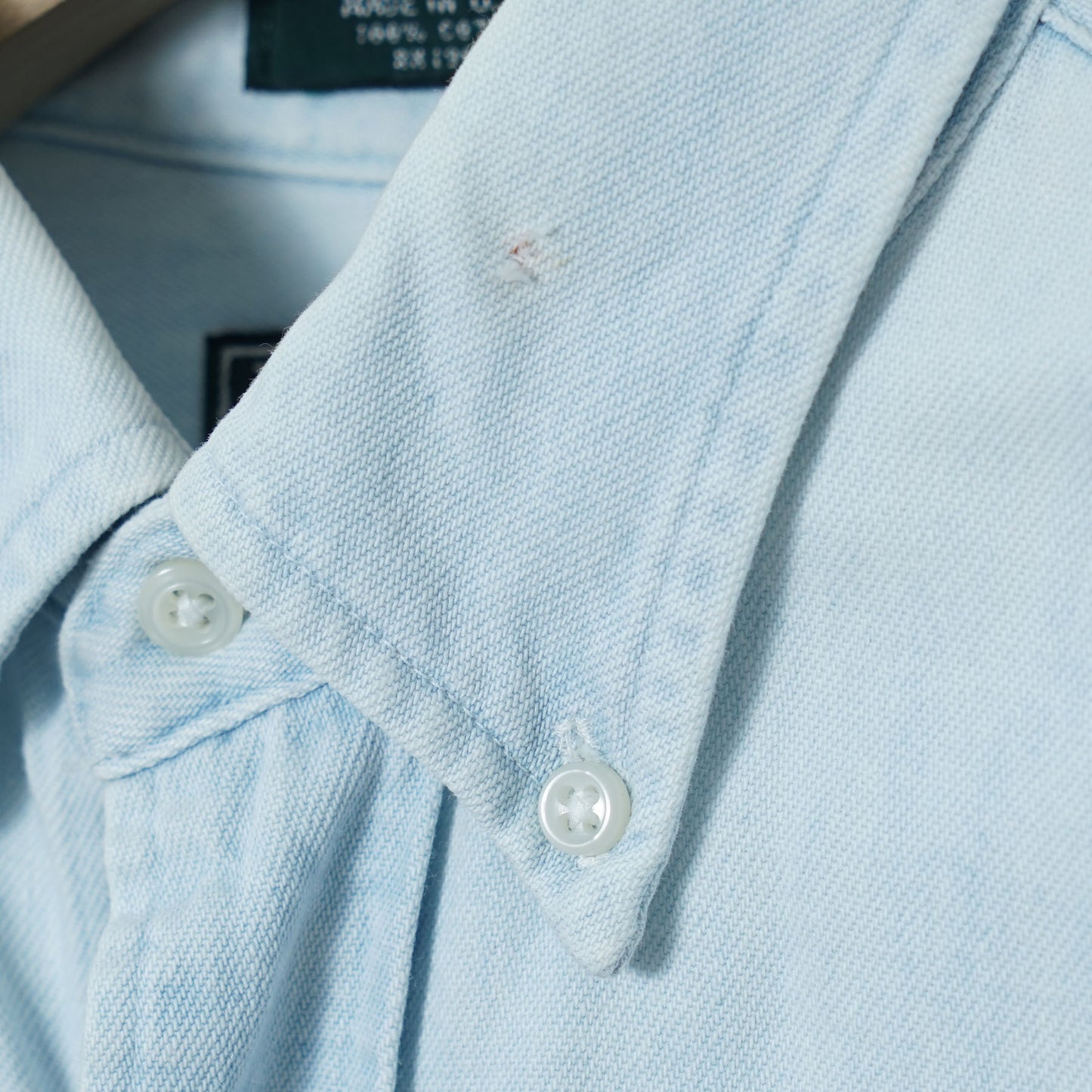 Polo by Ralph Lauren Cotton Light Denim Shirt / Early '90s-Mid '90s (Made in USA)