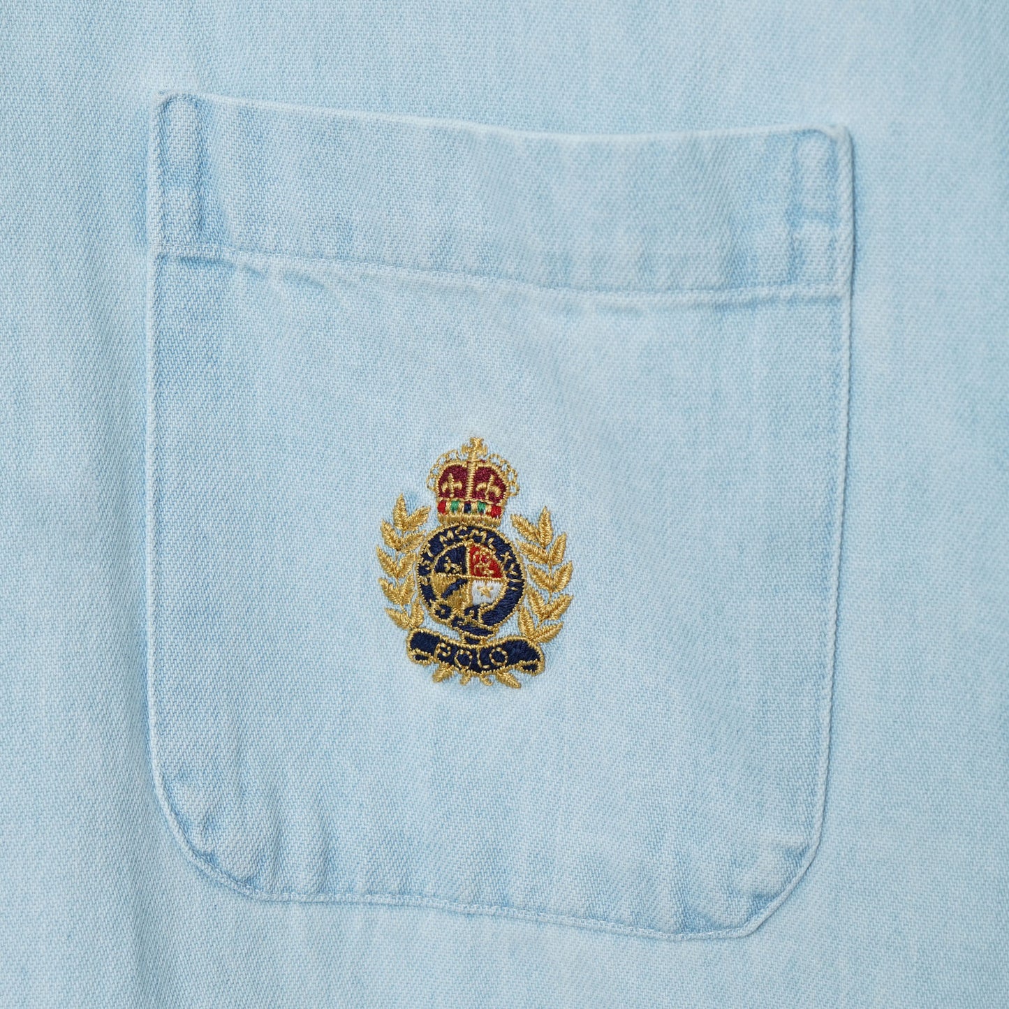 Polo by Ralph Lauren Cotton Light Denim Shirt / Early '90s-Mid '90s (Made in USA)