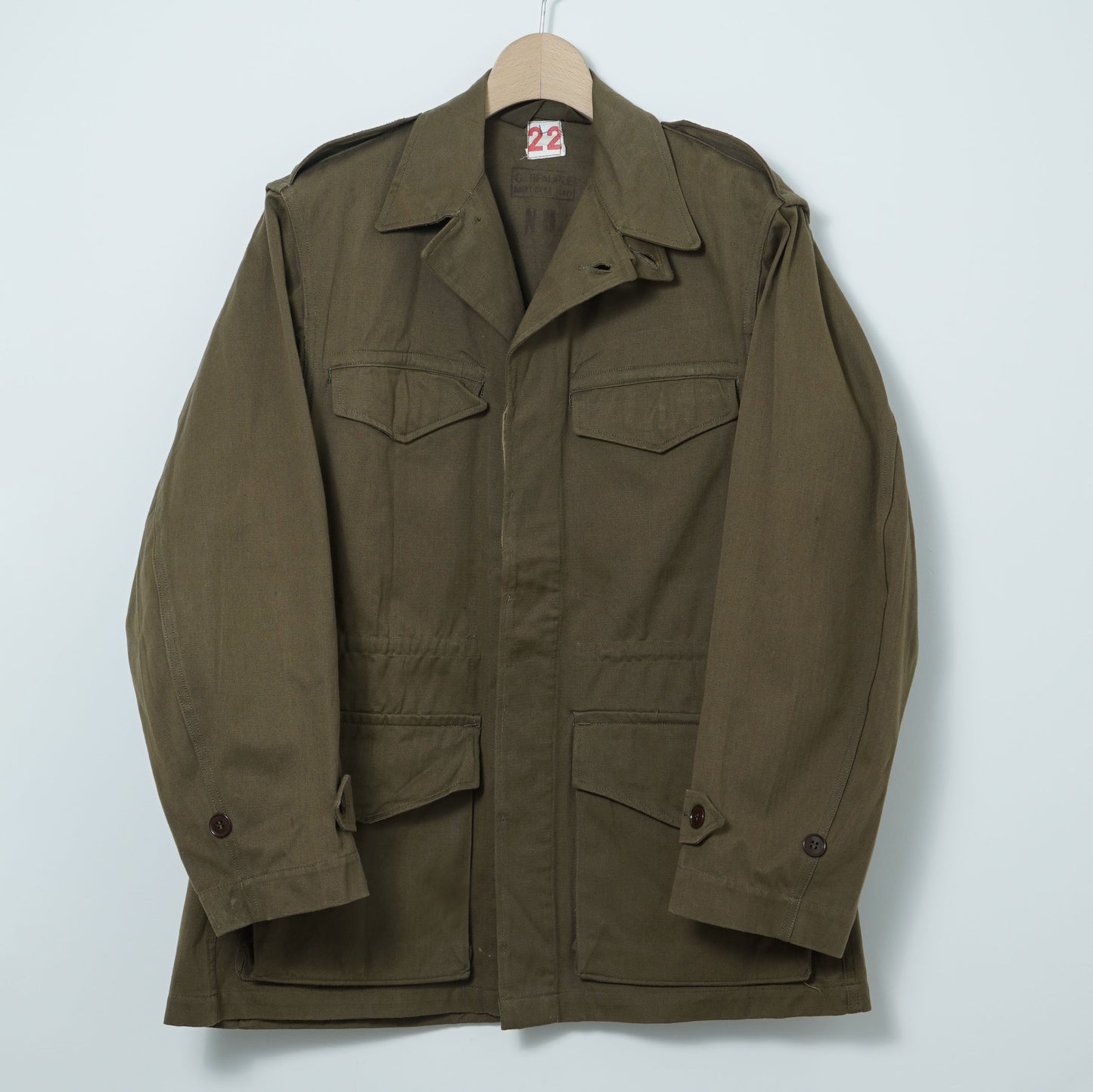 French Army M-47 Field Jacket Late Model / Late '50s-Early '60s (Made in France)