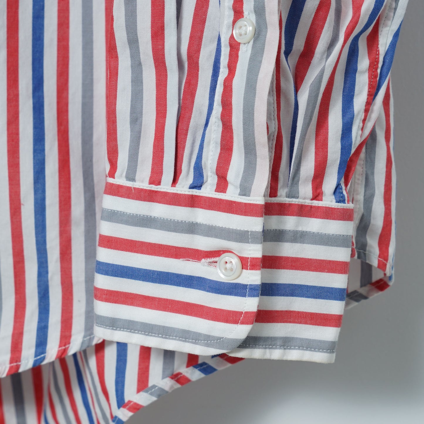 Christian Dior MONSIEUR Cotton Stripe Shirt / Late '80s-Early '90s (Made in USA)