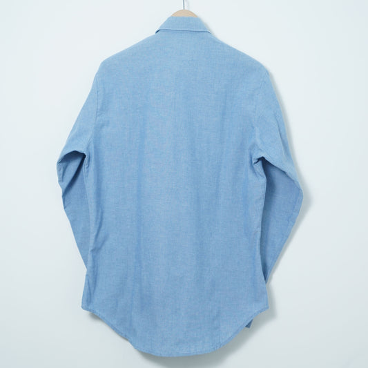 U.S. Military Blue Chambray Utility Shirt / Late '70s-Early '80s (Made in USA)