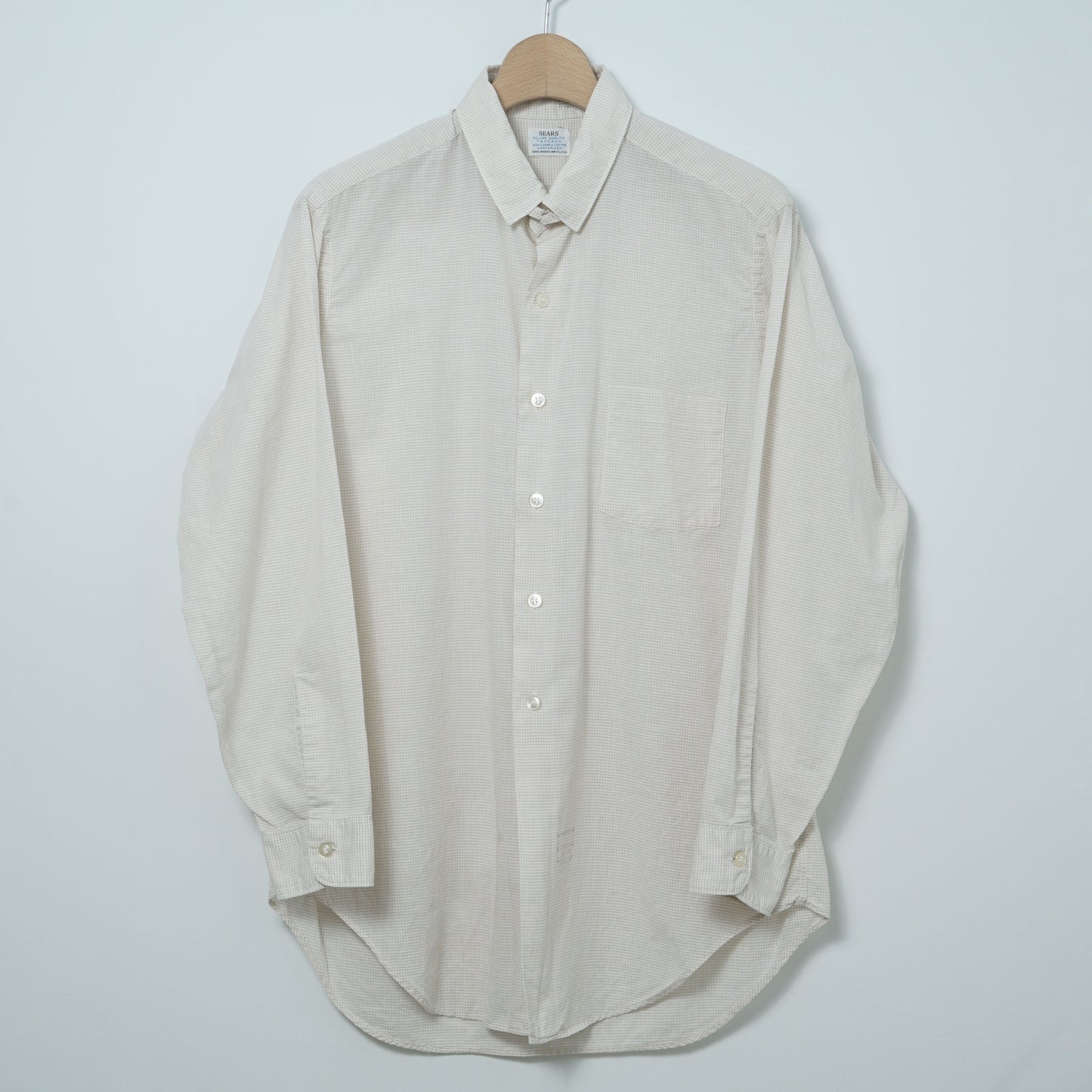 Sears Cotton Check Shirt / Late ’60s–Early ’70s (Made in USA)