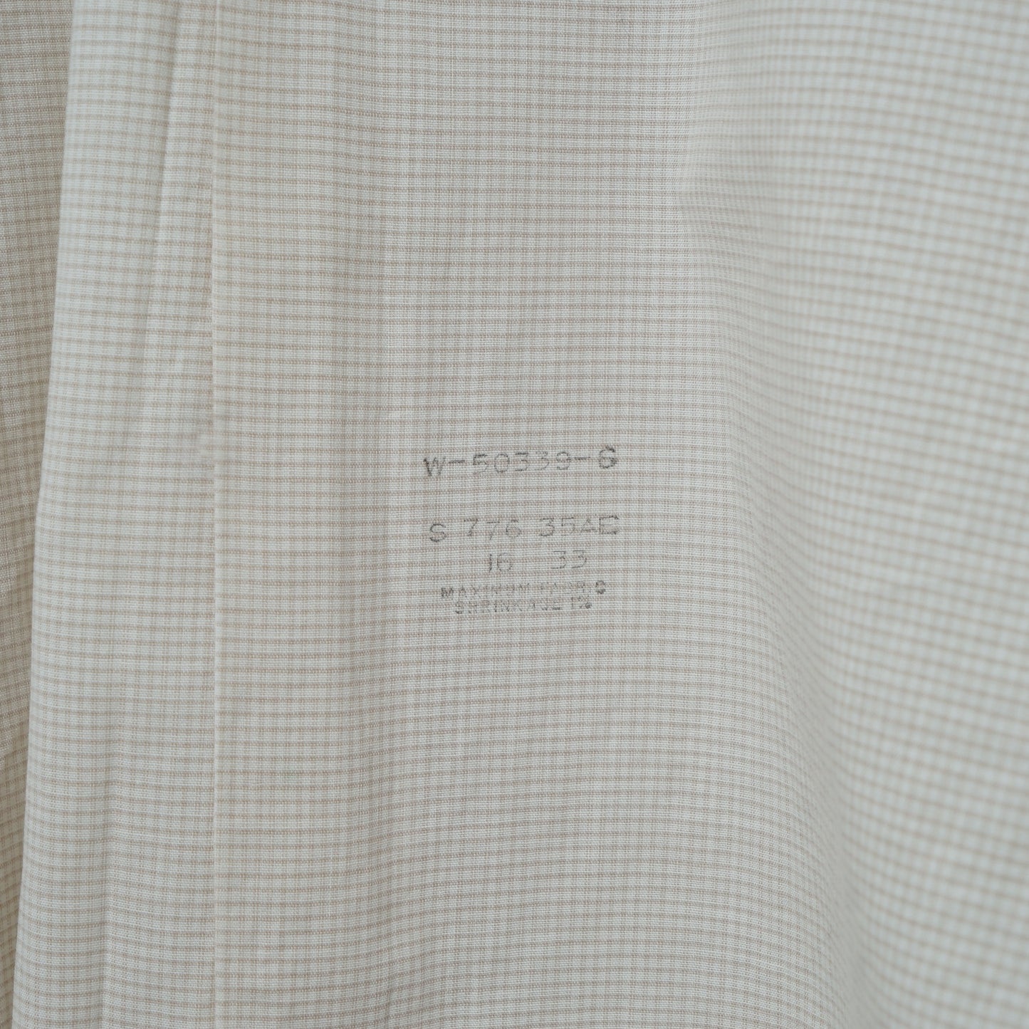 Sears Cotton Check Shirt / Late ’60s–Early ’70s (Made in USA)
