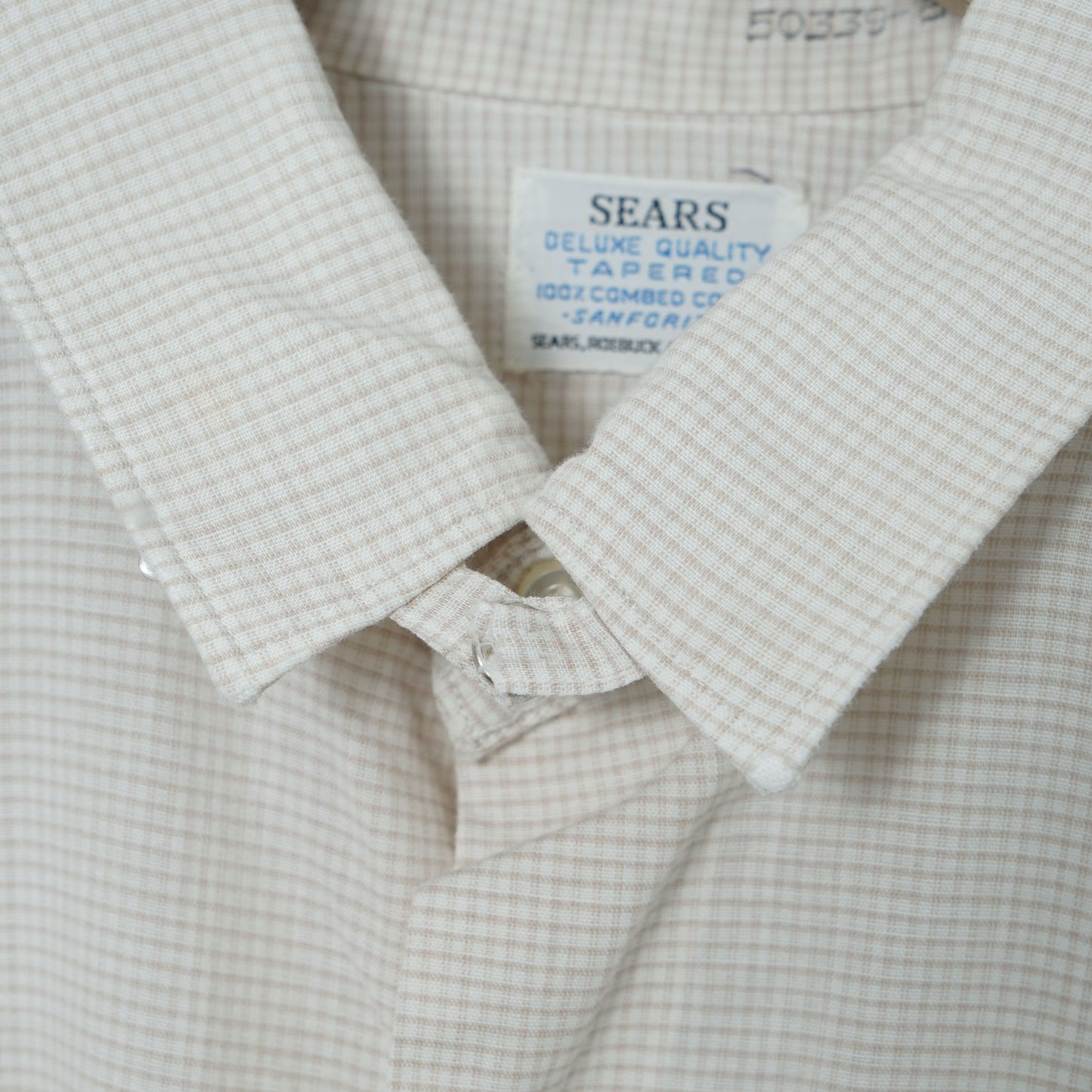 Sears Cotton Check Shirt / Late ’60s–Early ’70s (Made in USA)