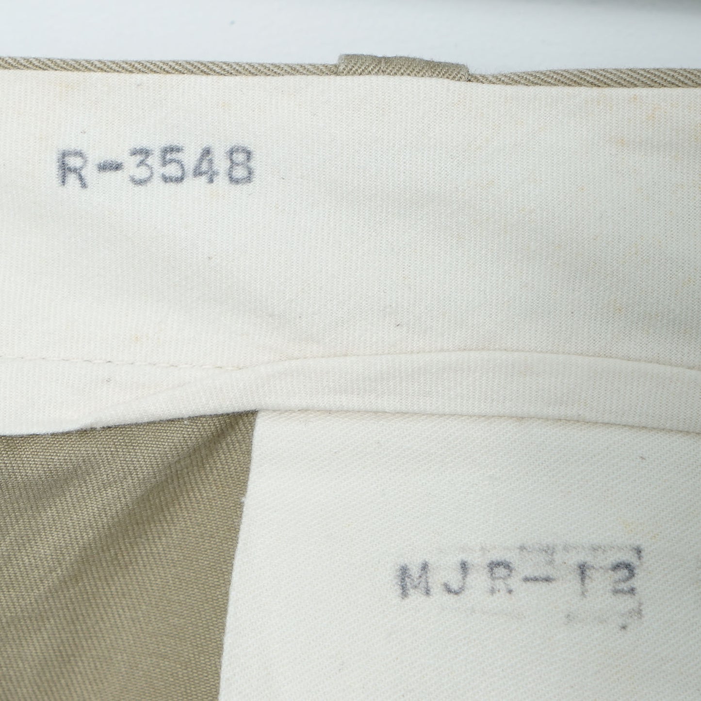 U.S. Army Chino Trousers / Early ’60s–Mid ’60s (Made in USA)