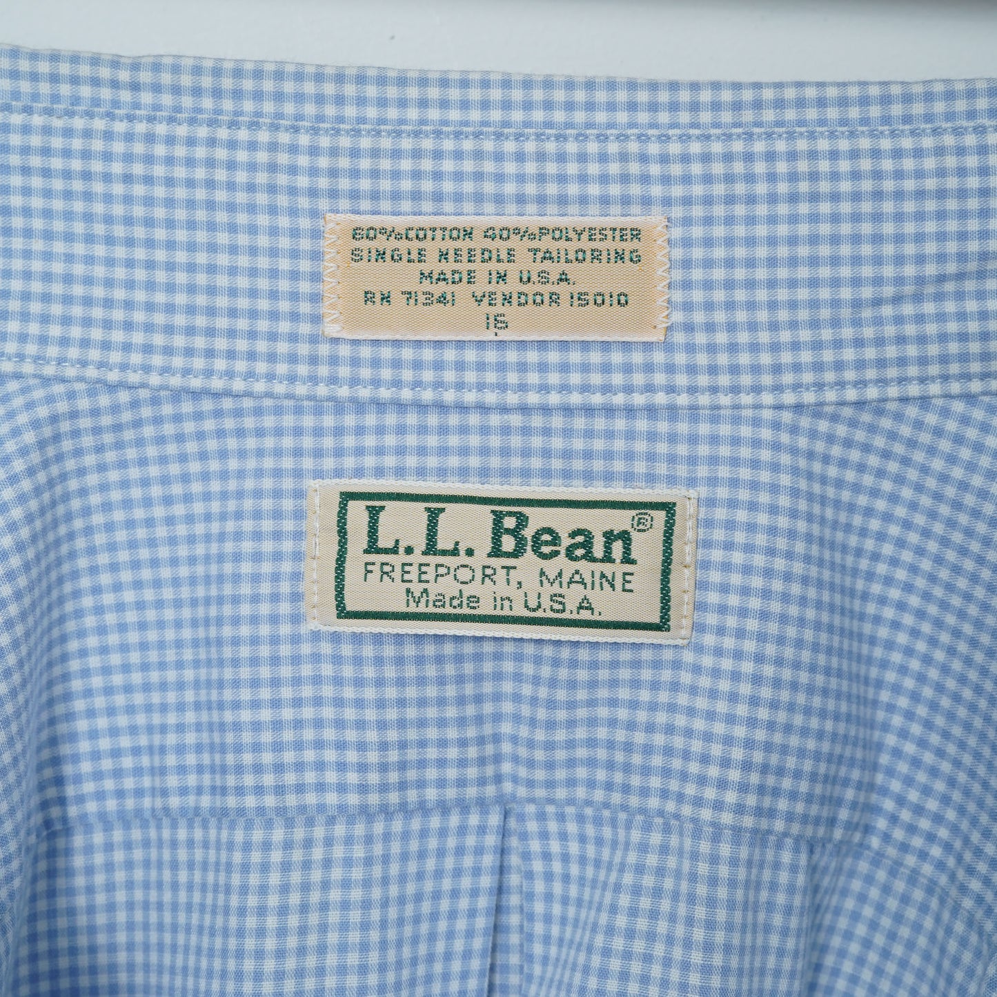 L.L.Bean Short-sleeve BD Shirt / Late ’80s–Early ’90s (Made in USA)