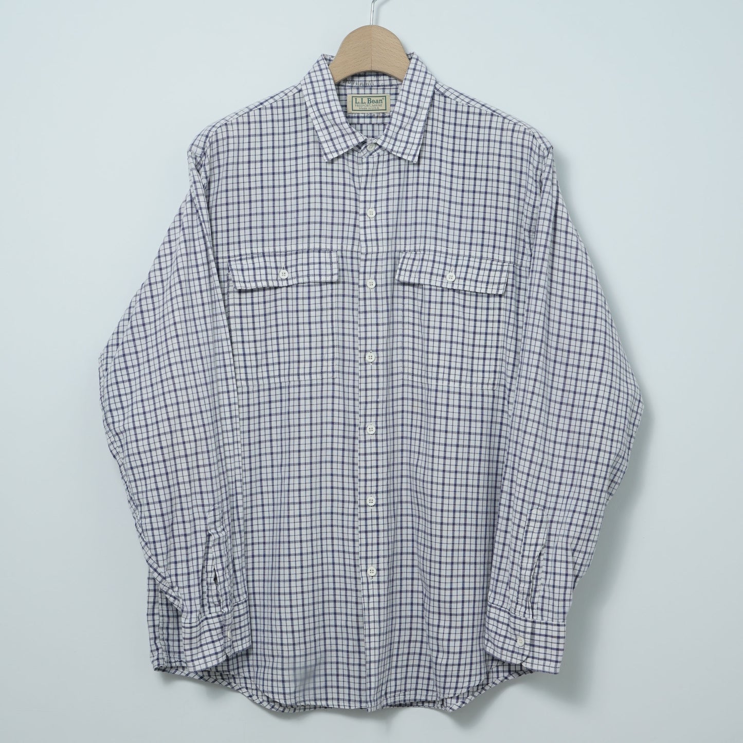 L.L.Bean Cotton Check Shirt / Late ’80s–Early ’90s (Made in USA)