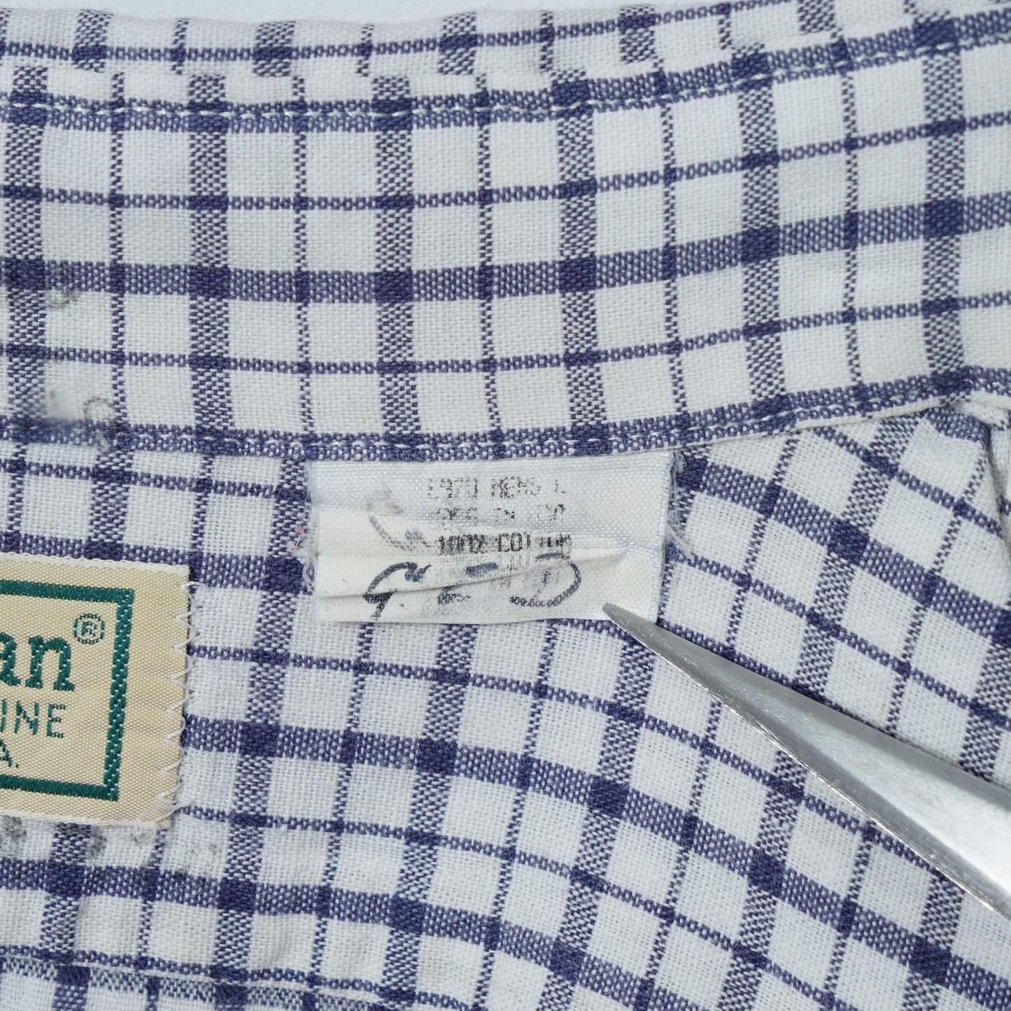 L.L.Bean Cotton Check Shirt / Late ’80s–Early ’90s (Made in USA)