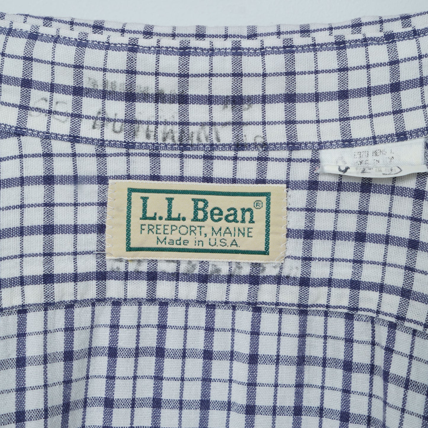 L.L.Bean Cotton Check Shirt / Late ’80s–Early ’90s (Made in USA)