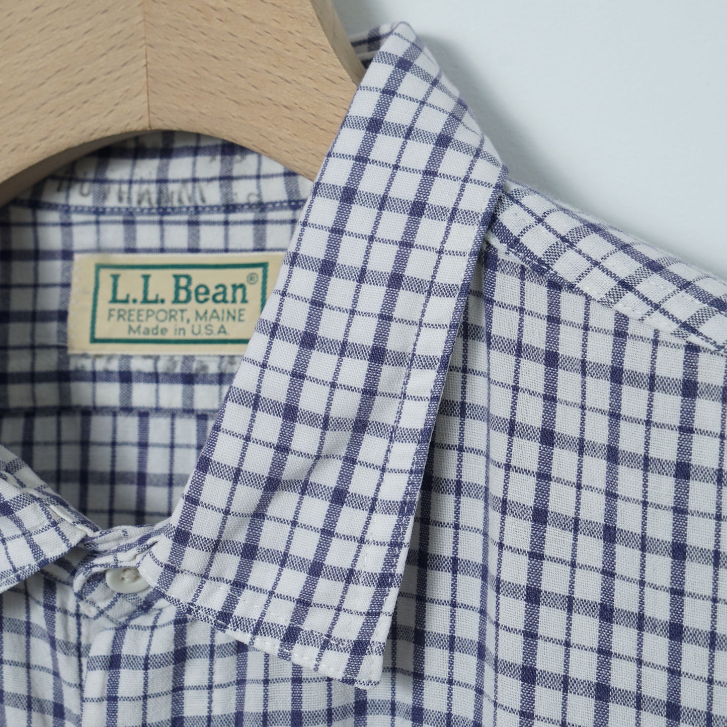 L.L.Bean Cotton Check Shirt / Late ’80s–Early ’90s (Made in USA)