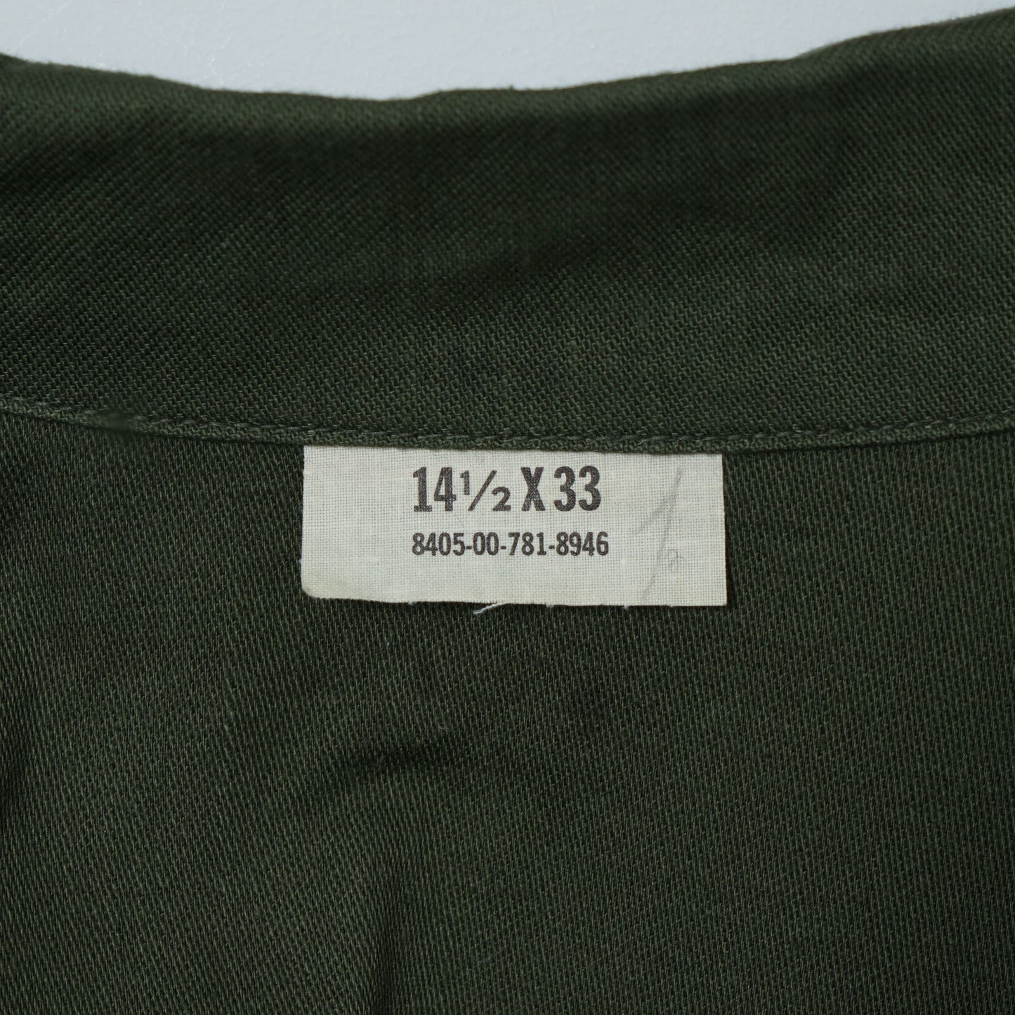 U.S. Military OG-107 Utility Shirt / Late ’70s–Early ’80s (Made in USA)
