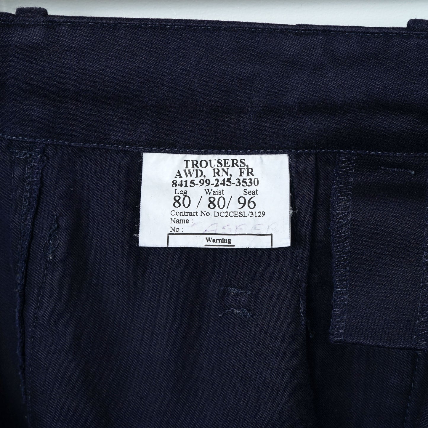 Royal Navy All Weather Dress Trousers / Early '00s (Made in UK)