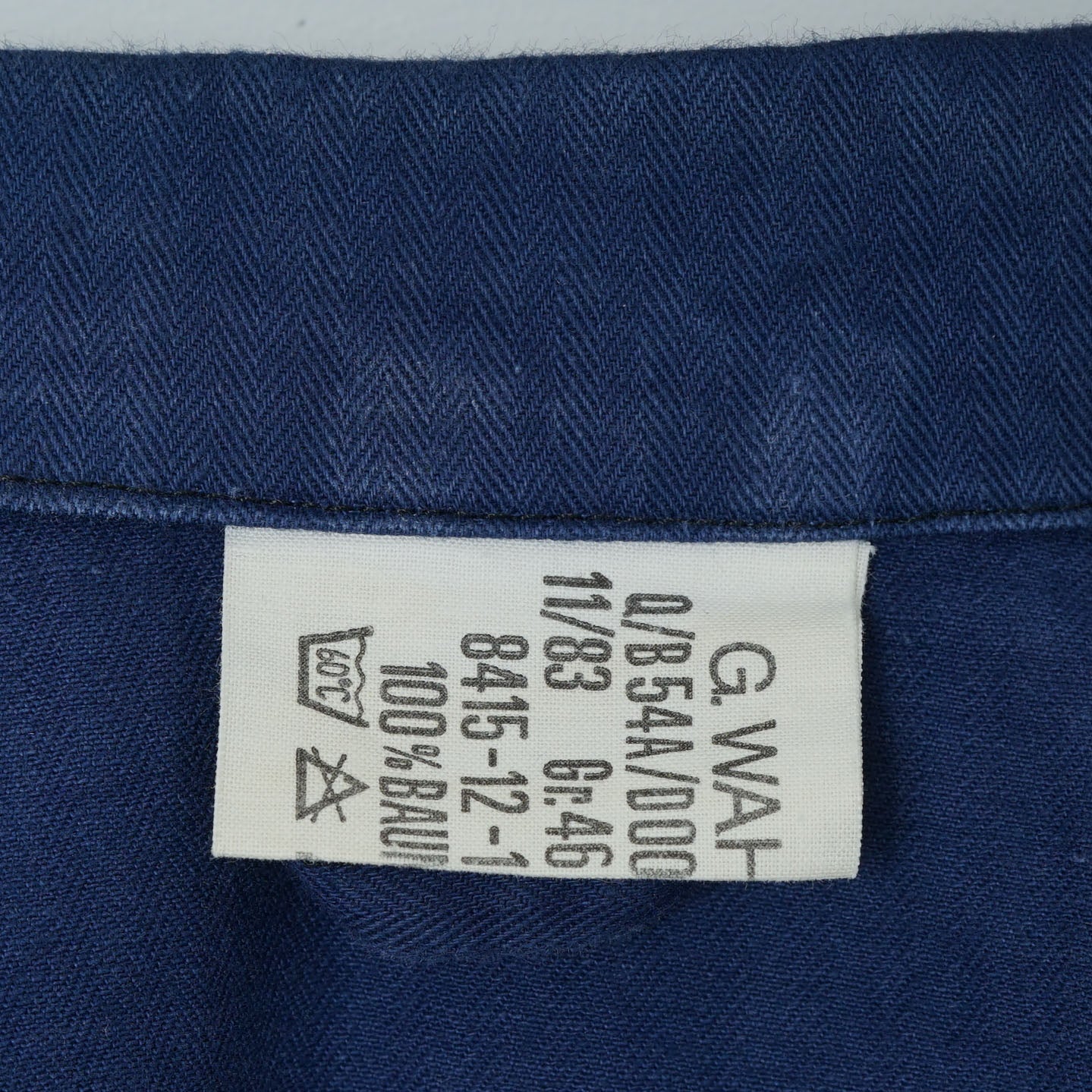 G. Wahler German Herringbone Work Jacket / Early ’80s–Mid ’80s (Made in West Germany)