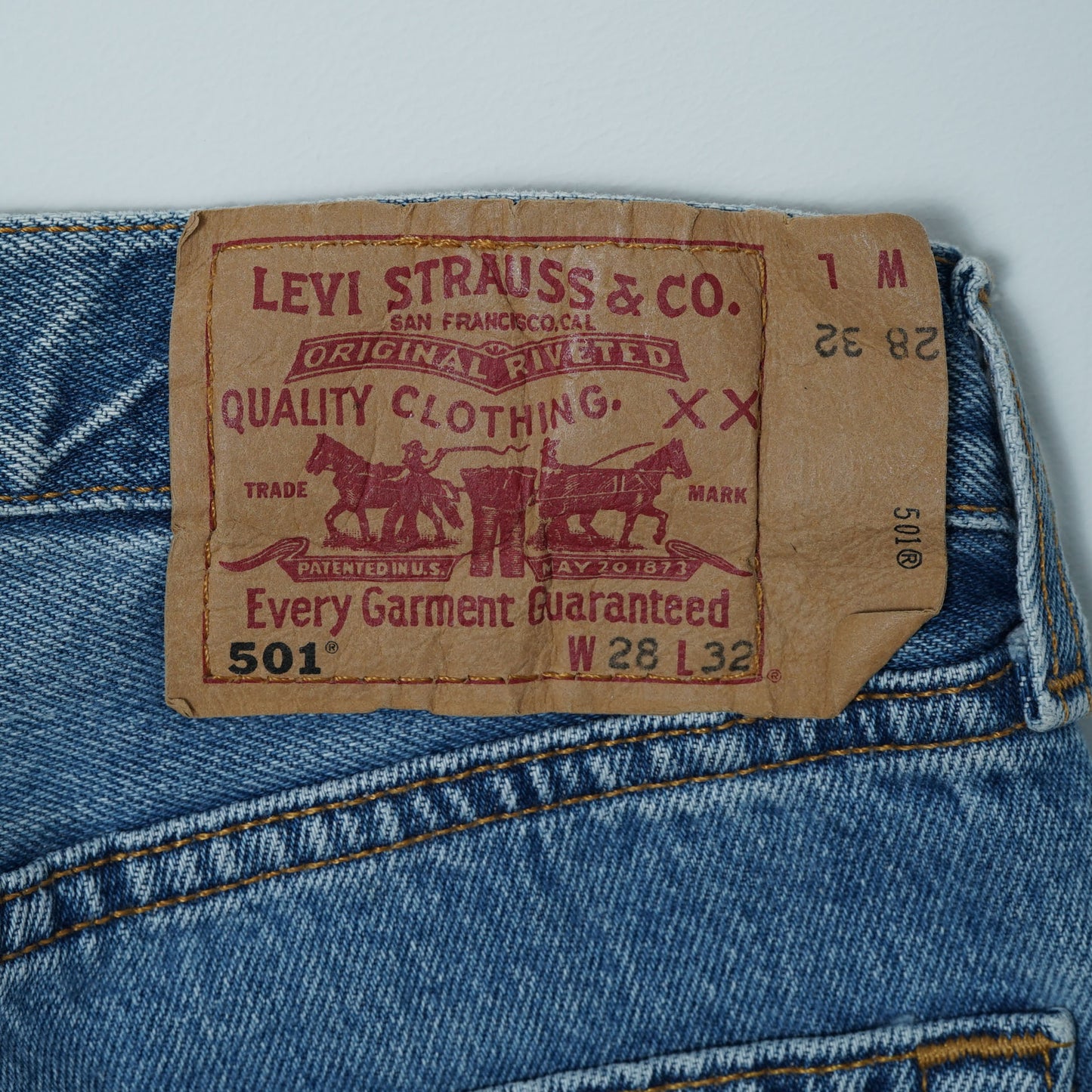 Levi’s 5 Pocket Denim Pants / Late'90s (Made in France)