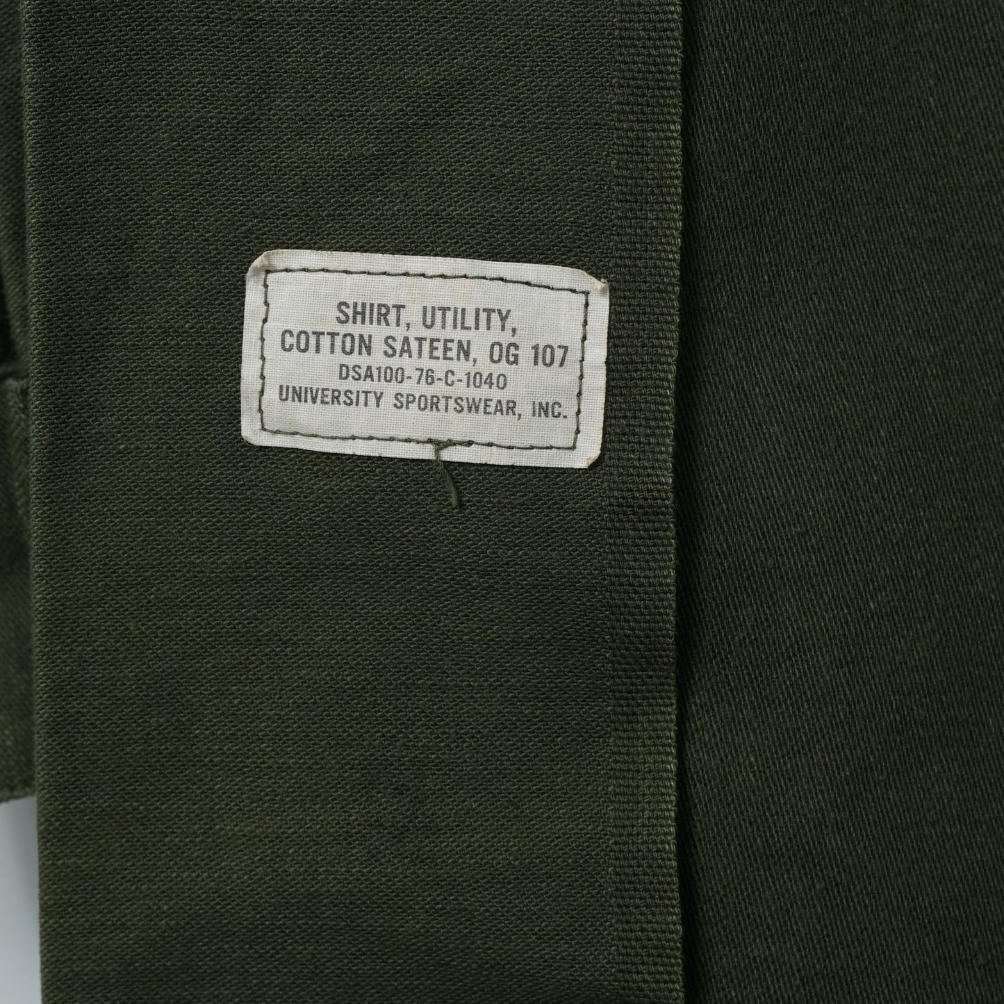 U.S. Military OG-107 Utility Shirt / Mid ’70s-Late '70s (Made in USA)