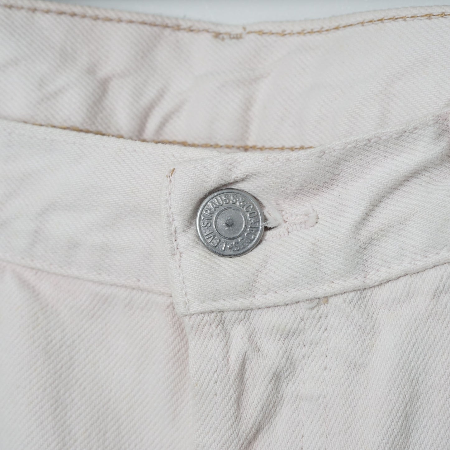 Levi’s 5 Pocket White Denim Pants / Mid '90s (Made in France)