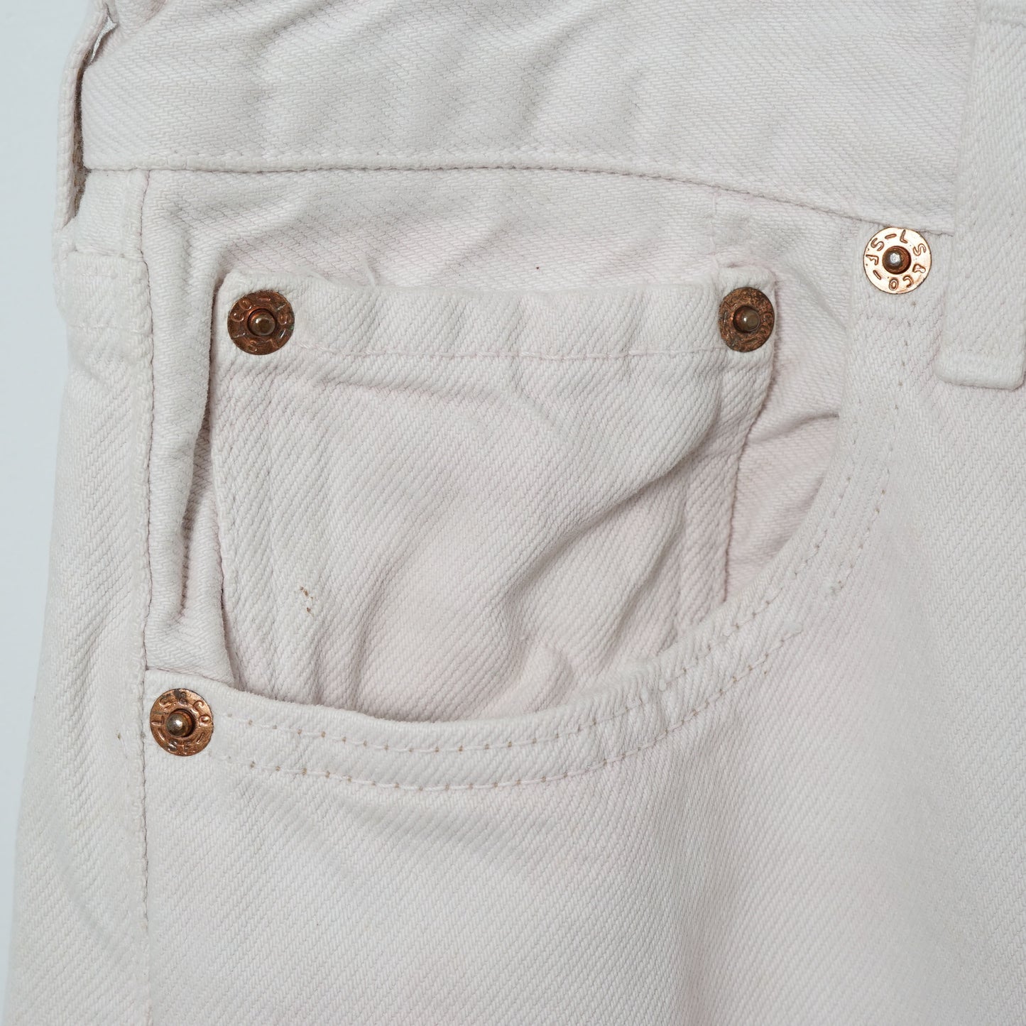 Levi’s 5 Pocket White Denim Pants / Mid '90s (Made in France)