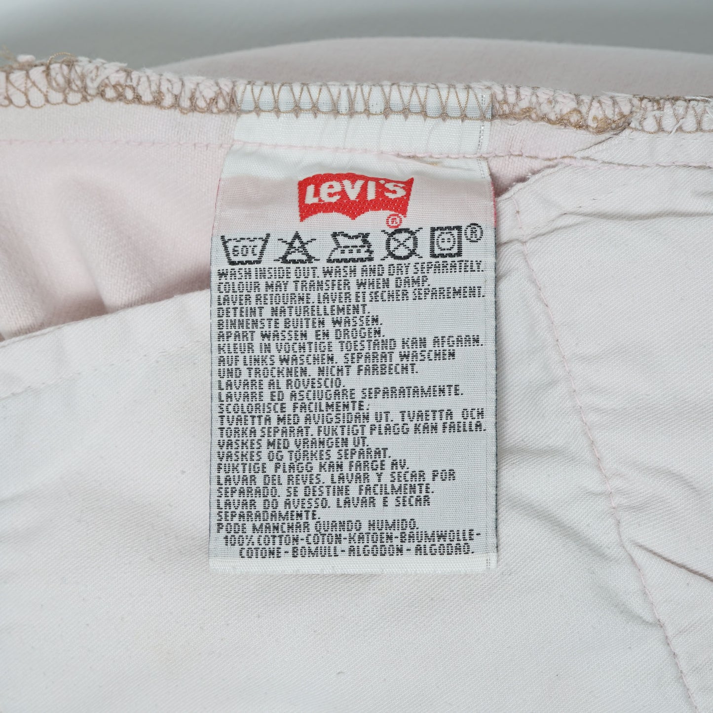 Levi’s 5 Pocket White Denim Pants / Mid '90s (Made in France)