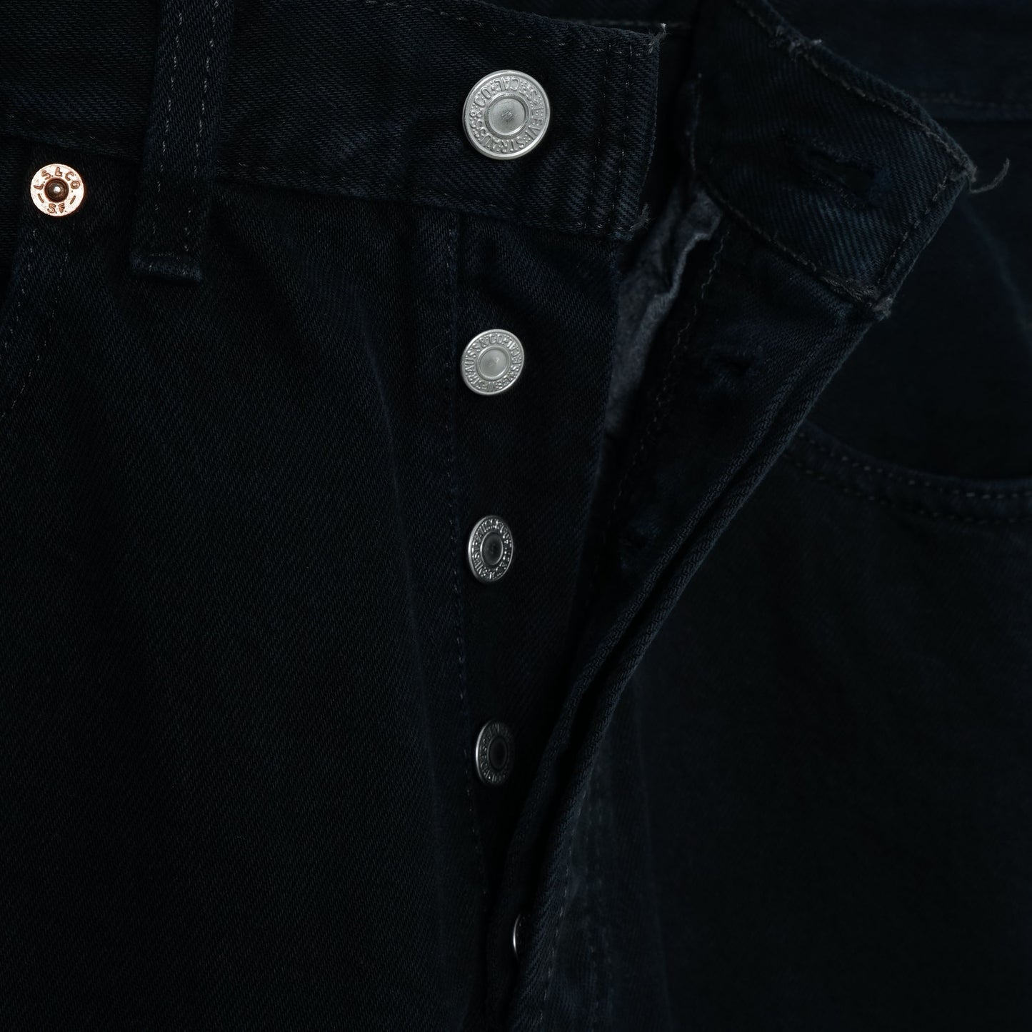 Levi’s 5 Pocket Black Denim Pants / Mid '90s (Made in UK)