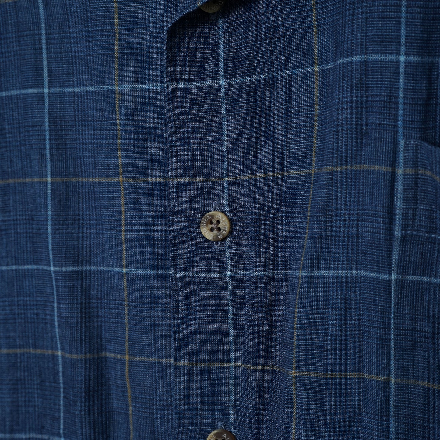 Dunhill Linen Check Shirt / Early ’90s-Mid '90s (Made in England)