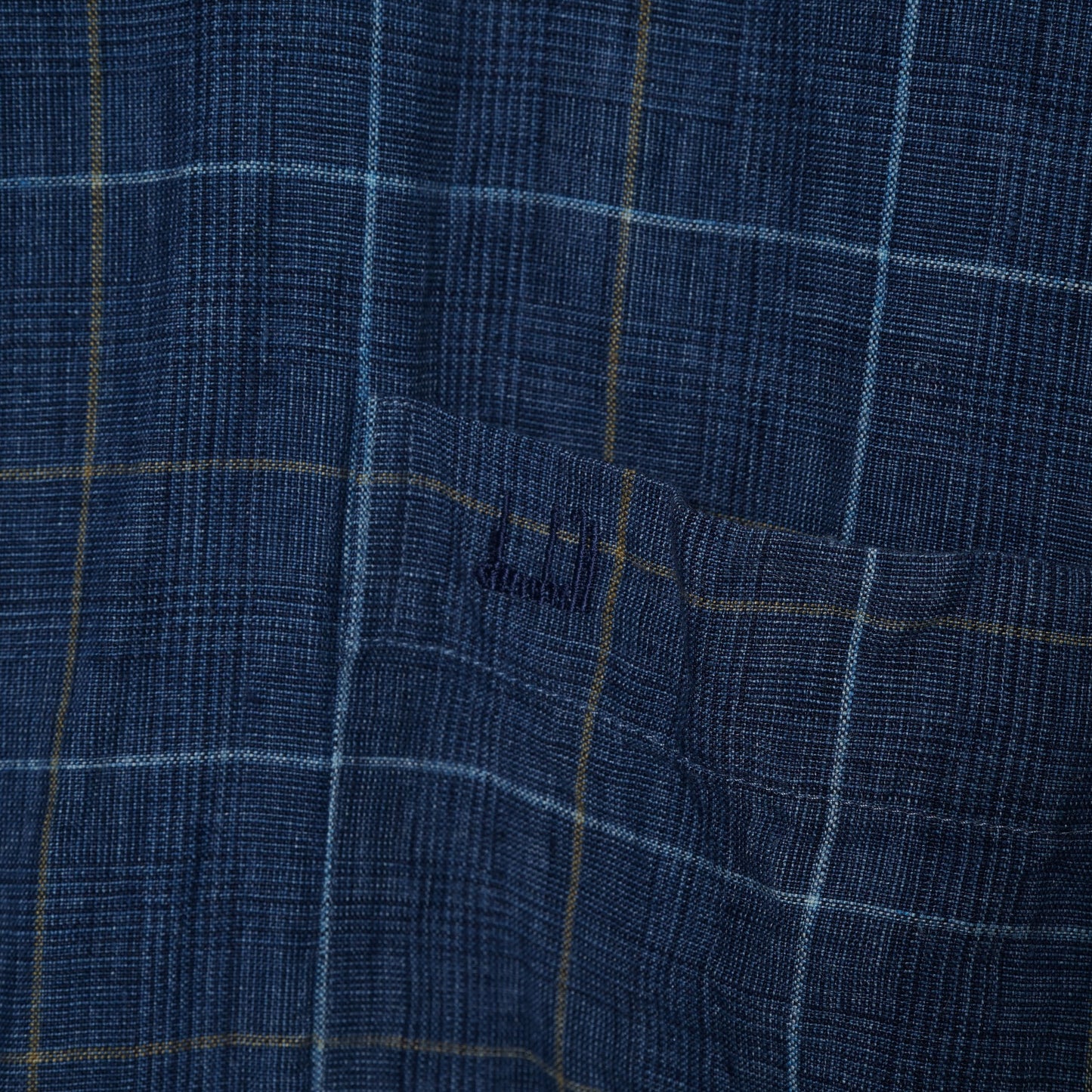 Dunhill Linen Check Shirt / Early ’90s-Mid '90s (Made in England)