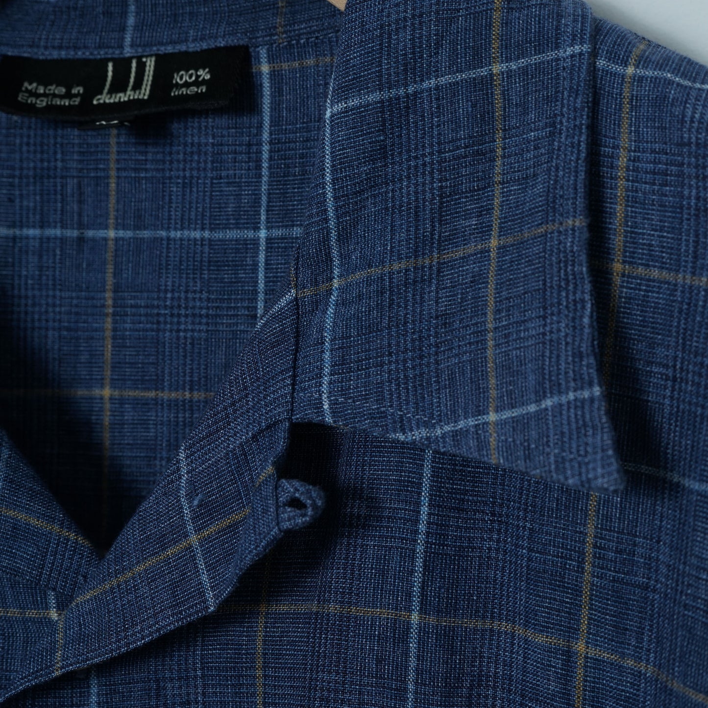 Dunhill Linen Check Shirt / Early ’90s-Mid '90s (Made in England)