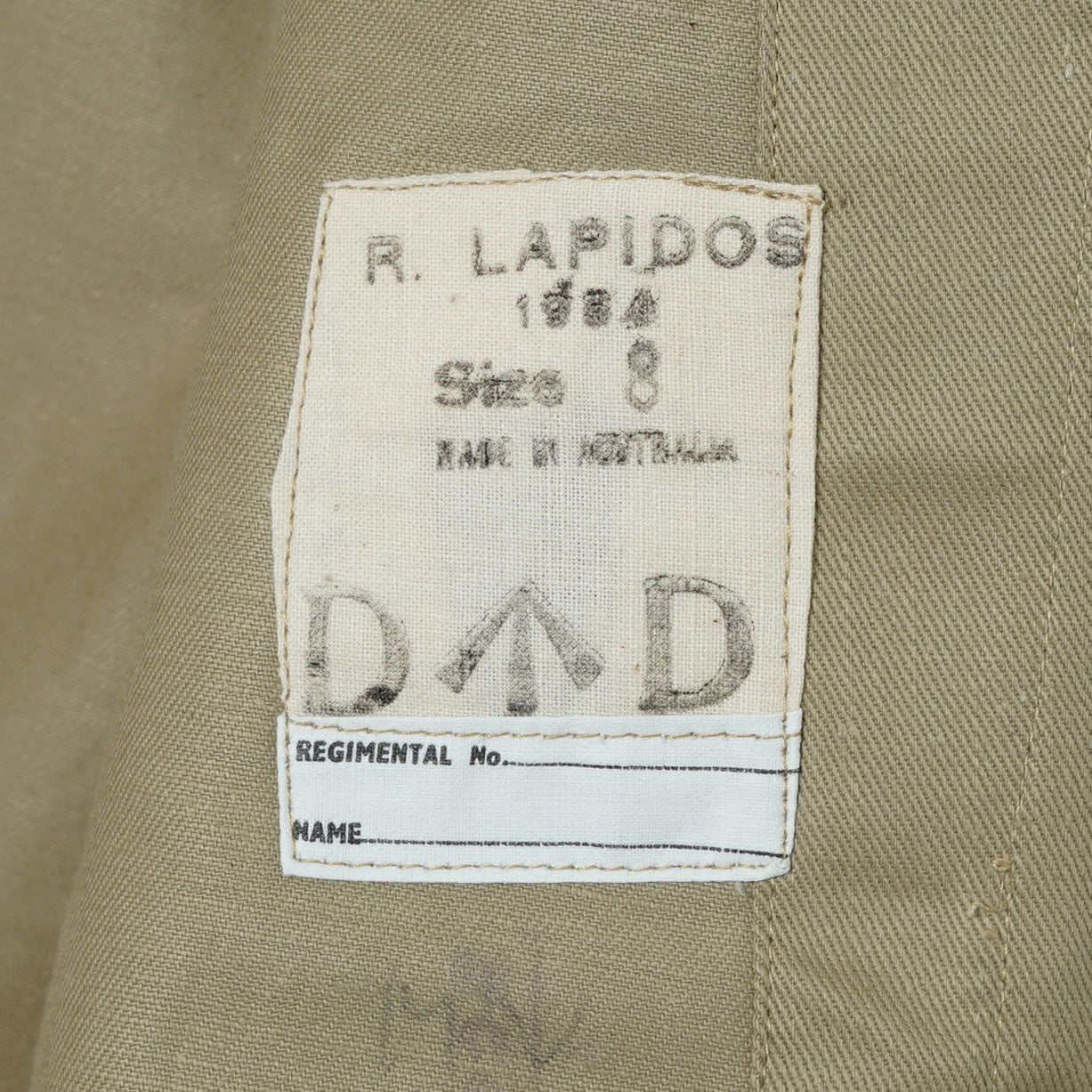 Australian Military Women’s Military Jacket / Mid ’80s (Made in Australia)