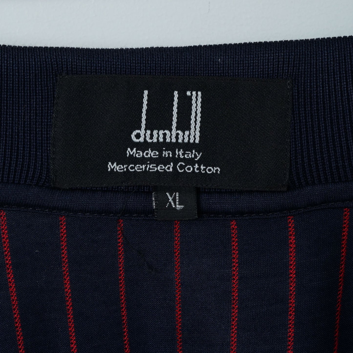 Dunhill Cotton Stripe Polo Shirt / Late ’90s-Early '00s (Made in Italy)