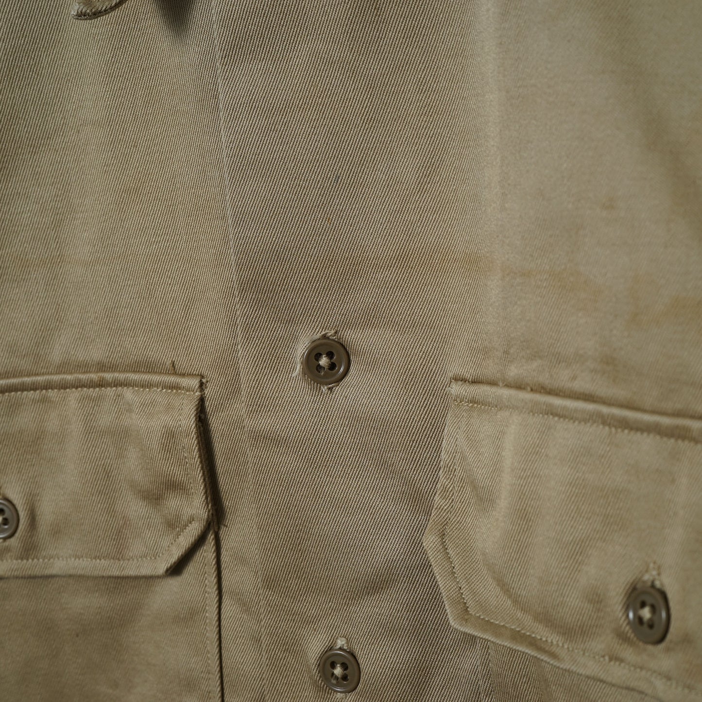 WWII Naval Clothing Depot Khaki Shirt / Early ’40s-Mid '40s (Made in USA)