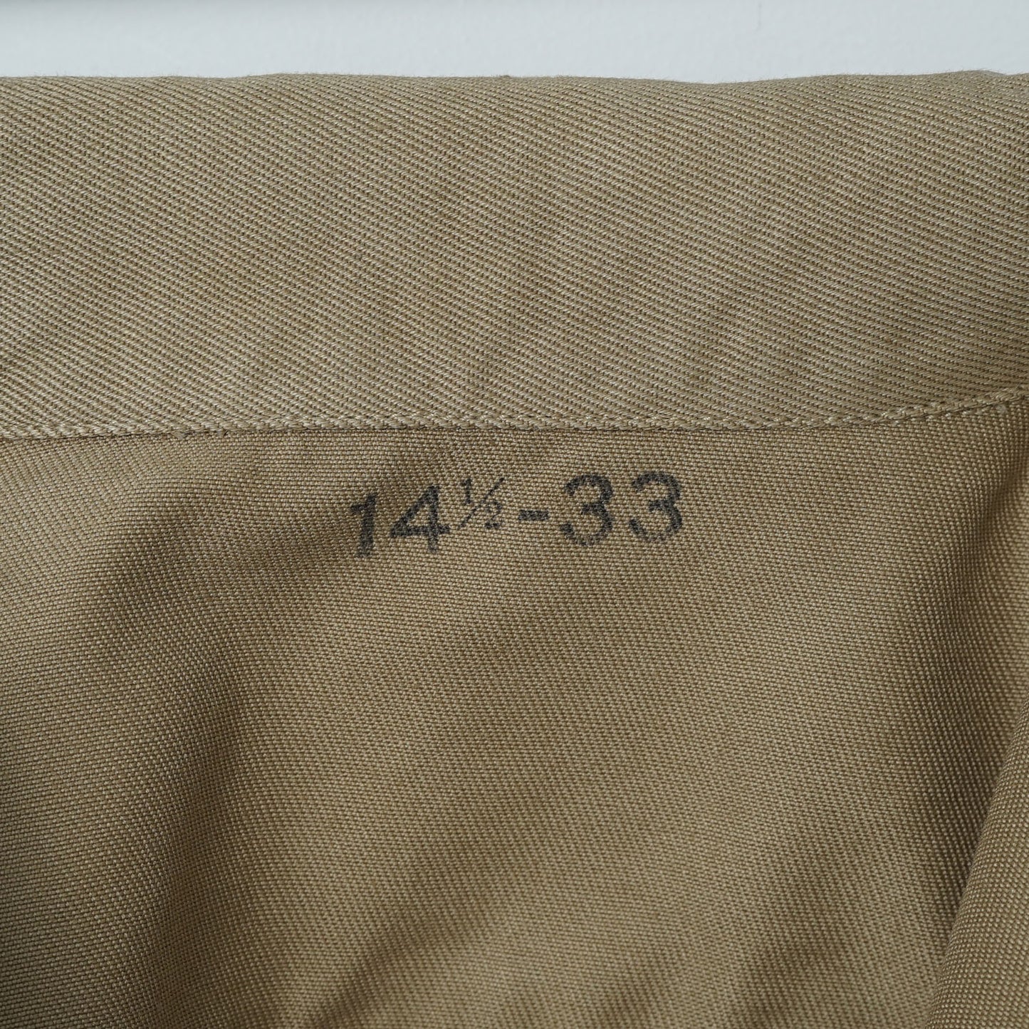 WWII Naval Clothing Depot Khaki Shirt / Early ’40s-Mid '40s (Made in USA)
