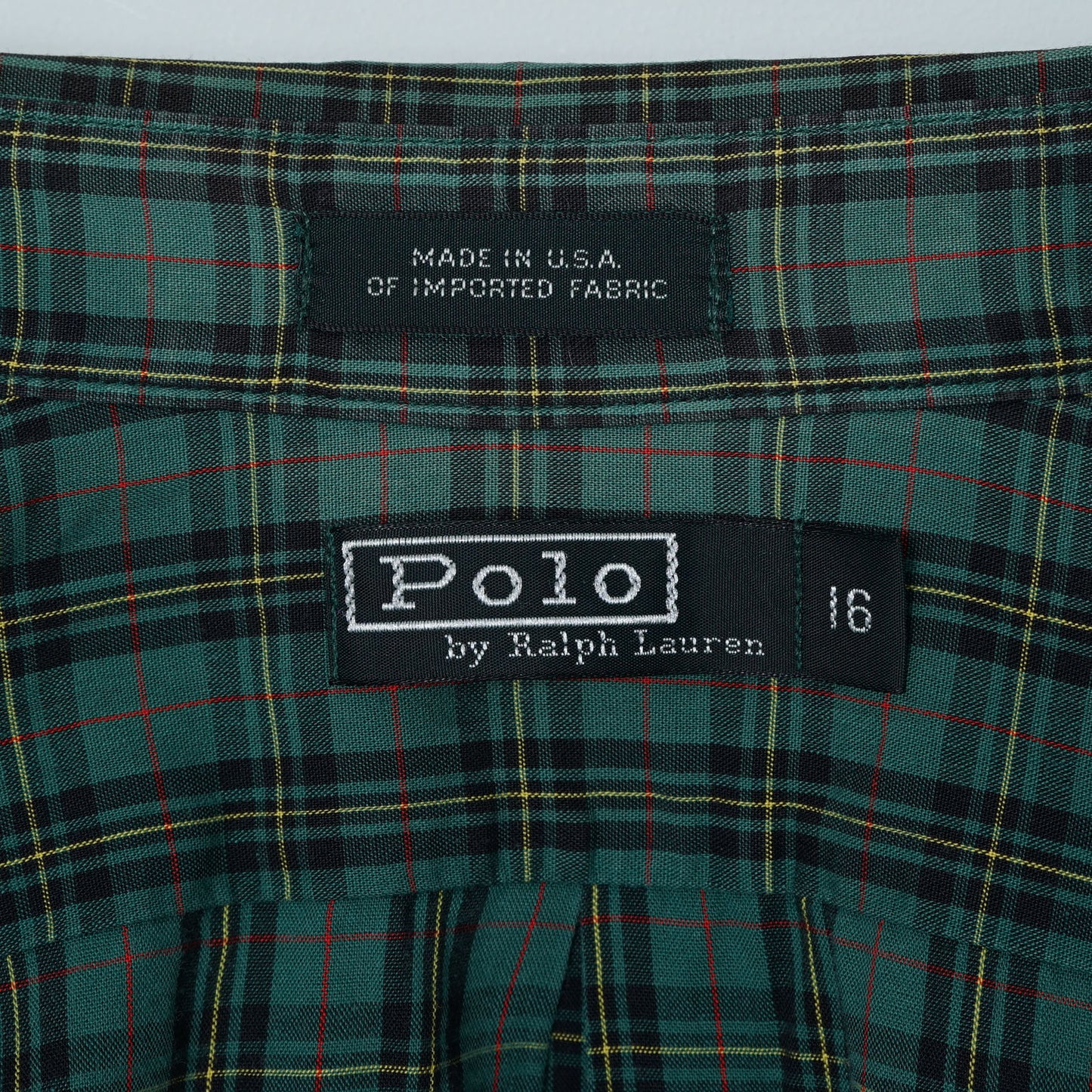 Polo by Ralph Lauren Cotton Check Shirt / Late ’90s-Early '00s (Made in USA)