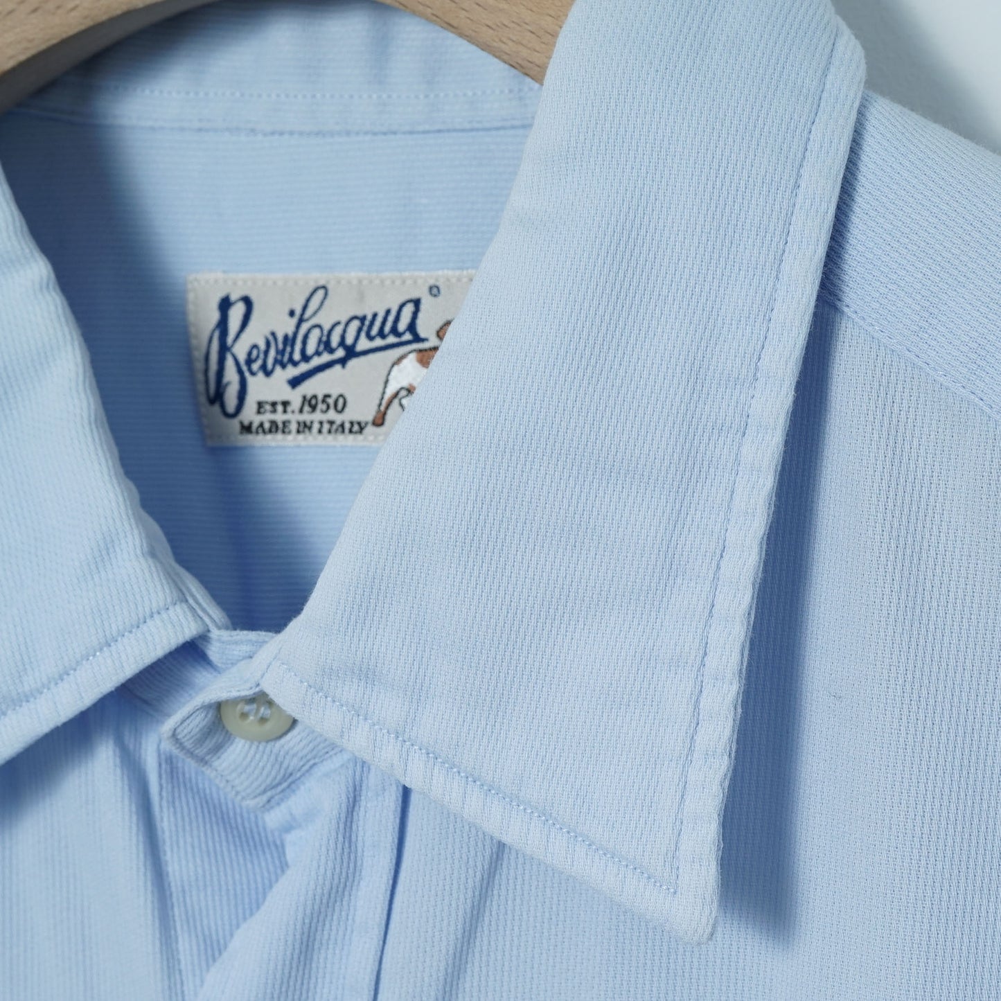 Bevilacqua Cotton Stripe Shirt / Late ’10s-Early '20s (Made in Italy)