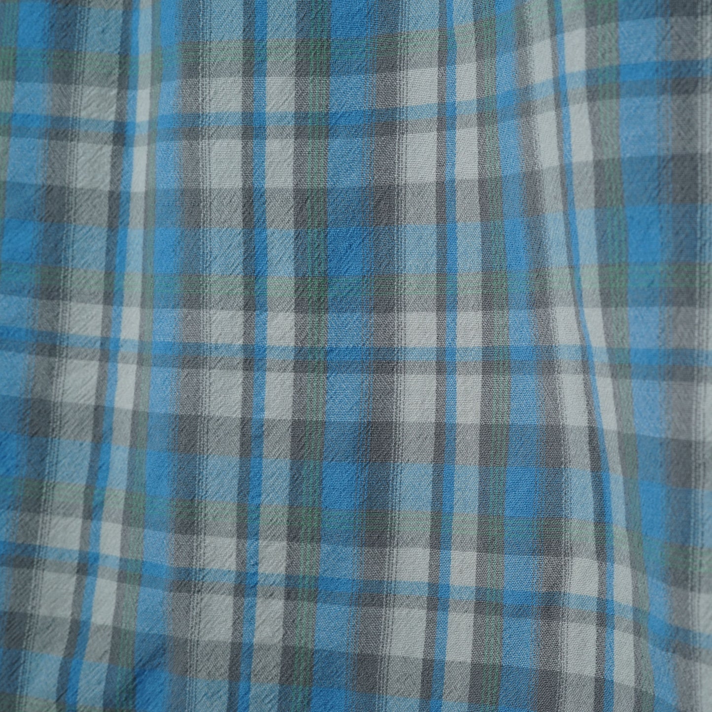 Pendleton Open Collar Wool Check Shirt / Late ’60s–Early ’70s (Made in USA)