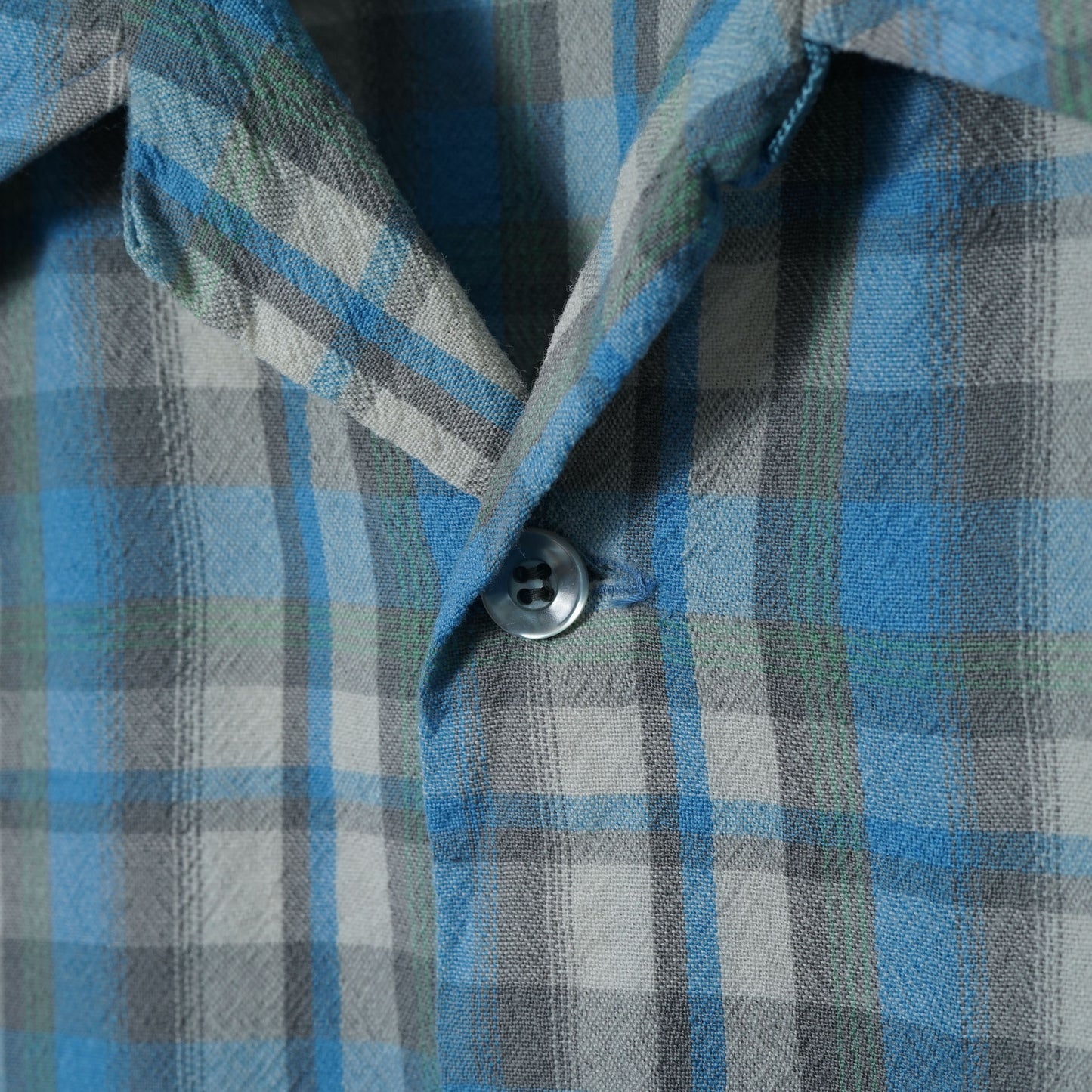 Pendleton Open Collar Wool Check Shirt / Late ’60s–Early ’70s (Made in USA)