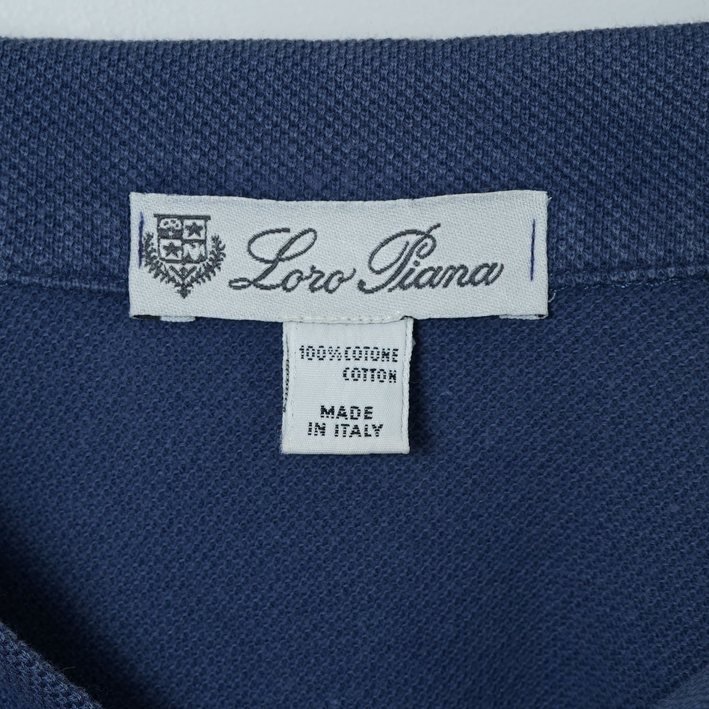 Loro Piana Cotton Pique Polo Shirt / Late ’90s-Early '00s (Made in Italy)
