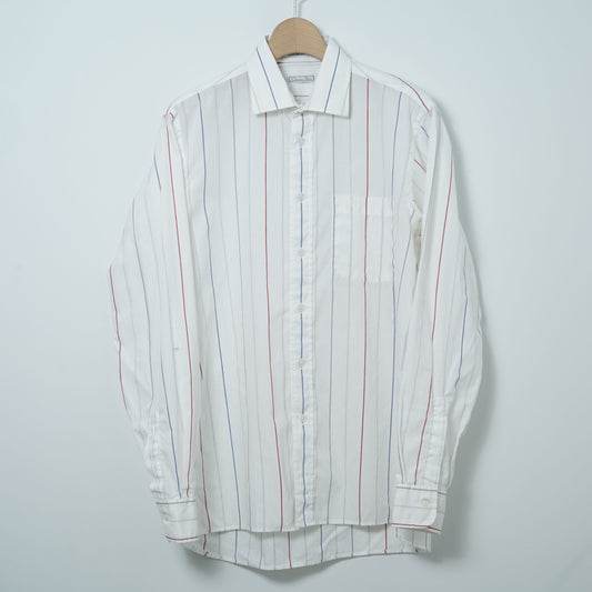 Christian Dior Stripe Dress Shirt / Late ’80s-Early '90s (Made in USA)
