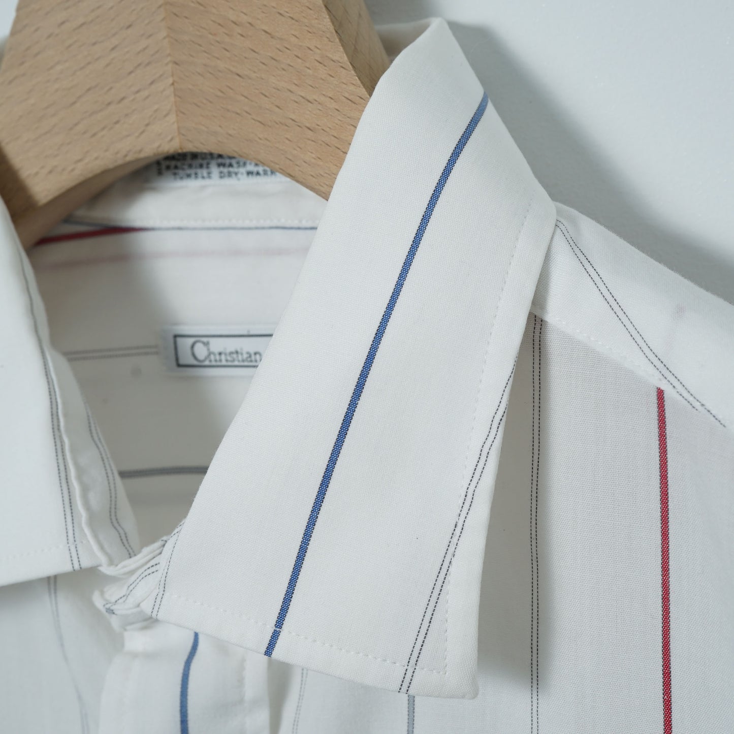 Christian Dior Stripe Dress Shirt / Late ’80s-Early '90s (Made in USA)