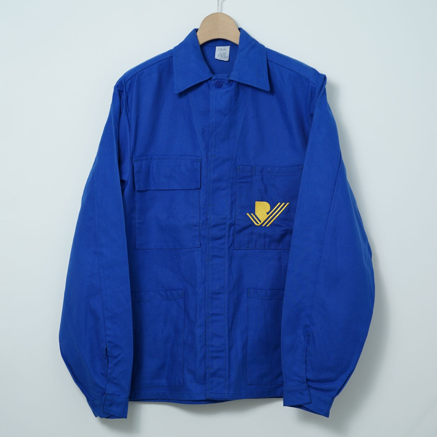 French Work Jacket with Company Embroidery / Late ’80s-Early ’90s (Made in France)