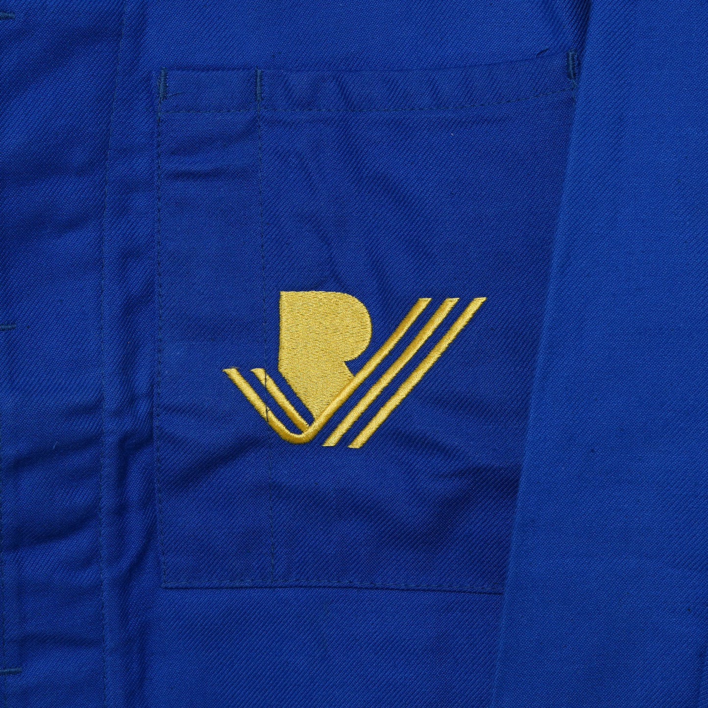 French Work Jacket with Company Embroidery / Late ’80s-Early ’90s (Made in France)