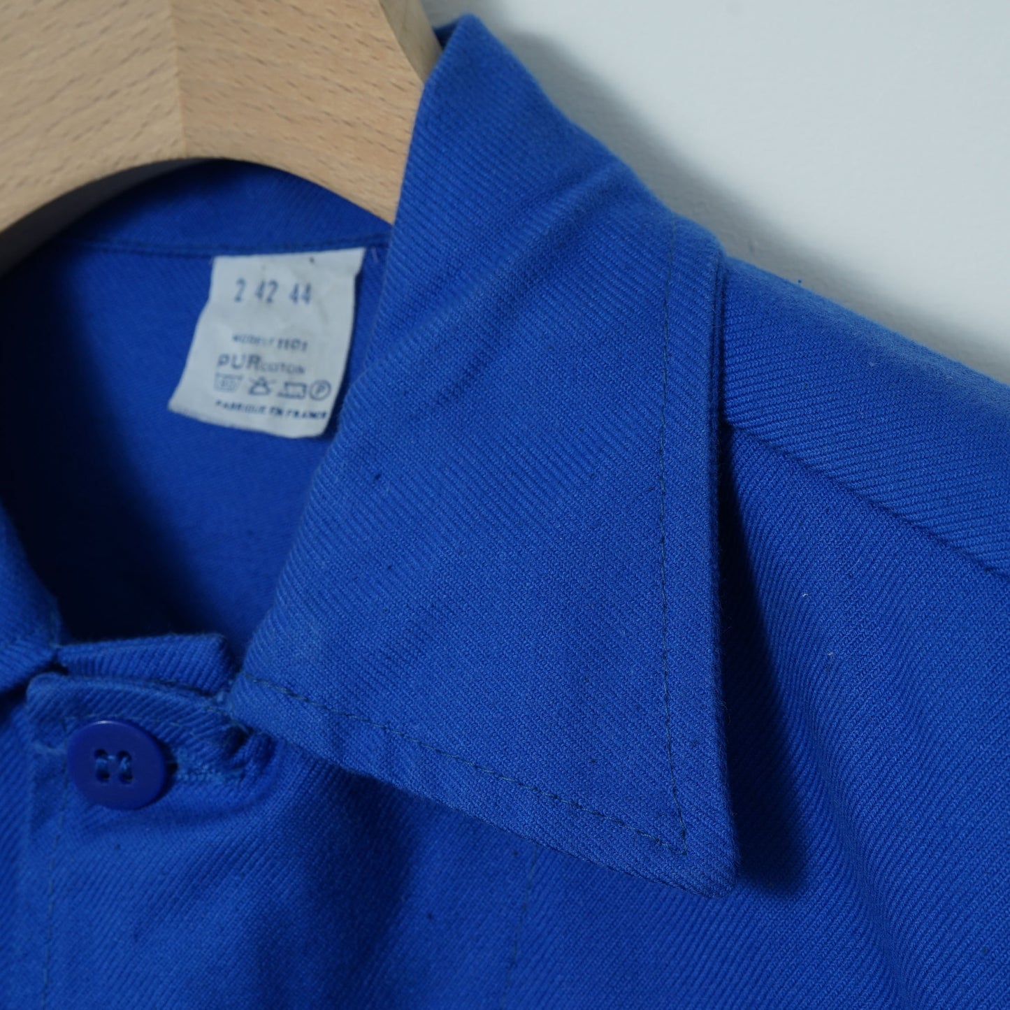 French Work Jacket with Company Embroidery / Late ’80s-Early ’90s (Made in France)