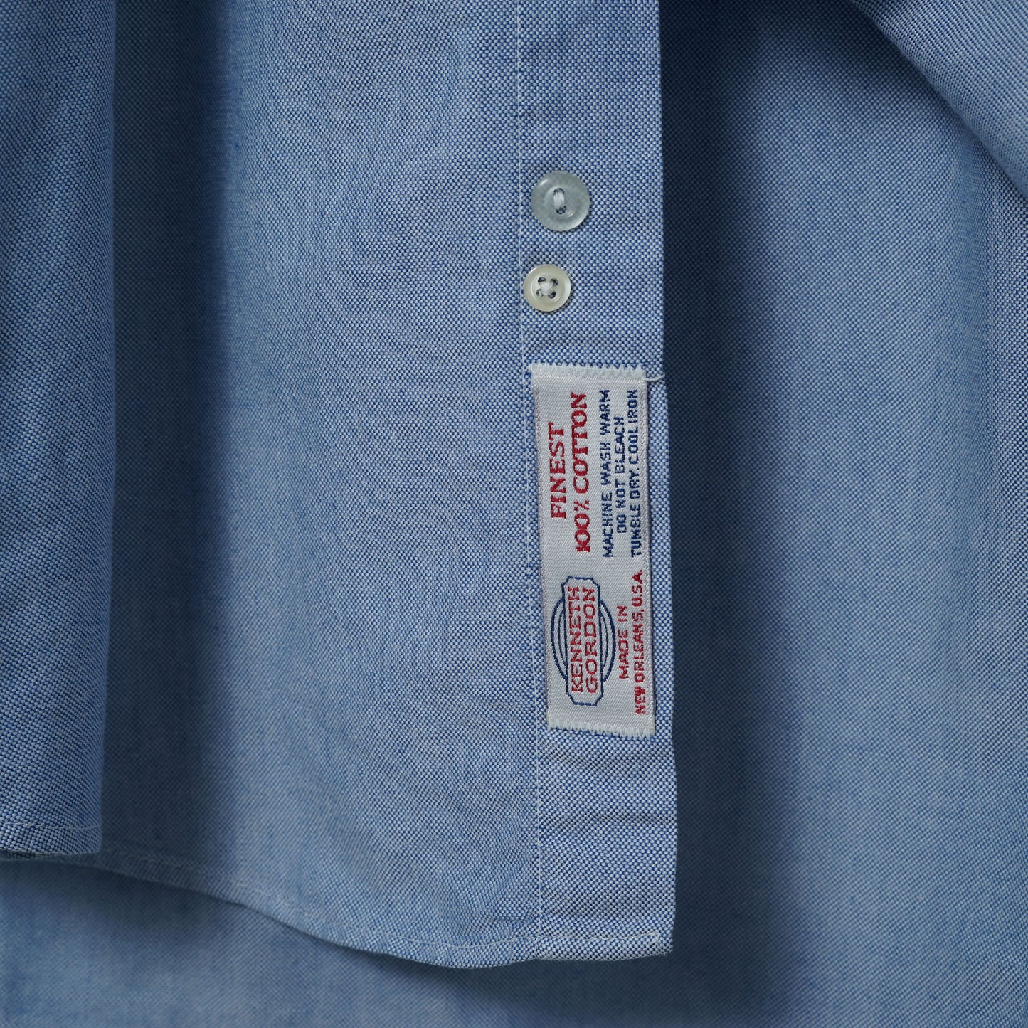Kenneth Gordon Cotton Oxford BD Shirt / Early ’90s-Mid '90s (Made in USA)